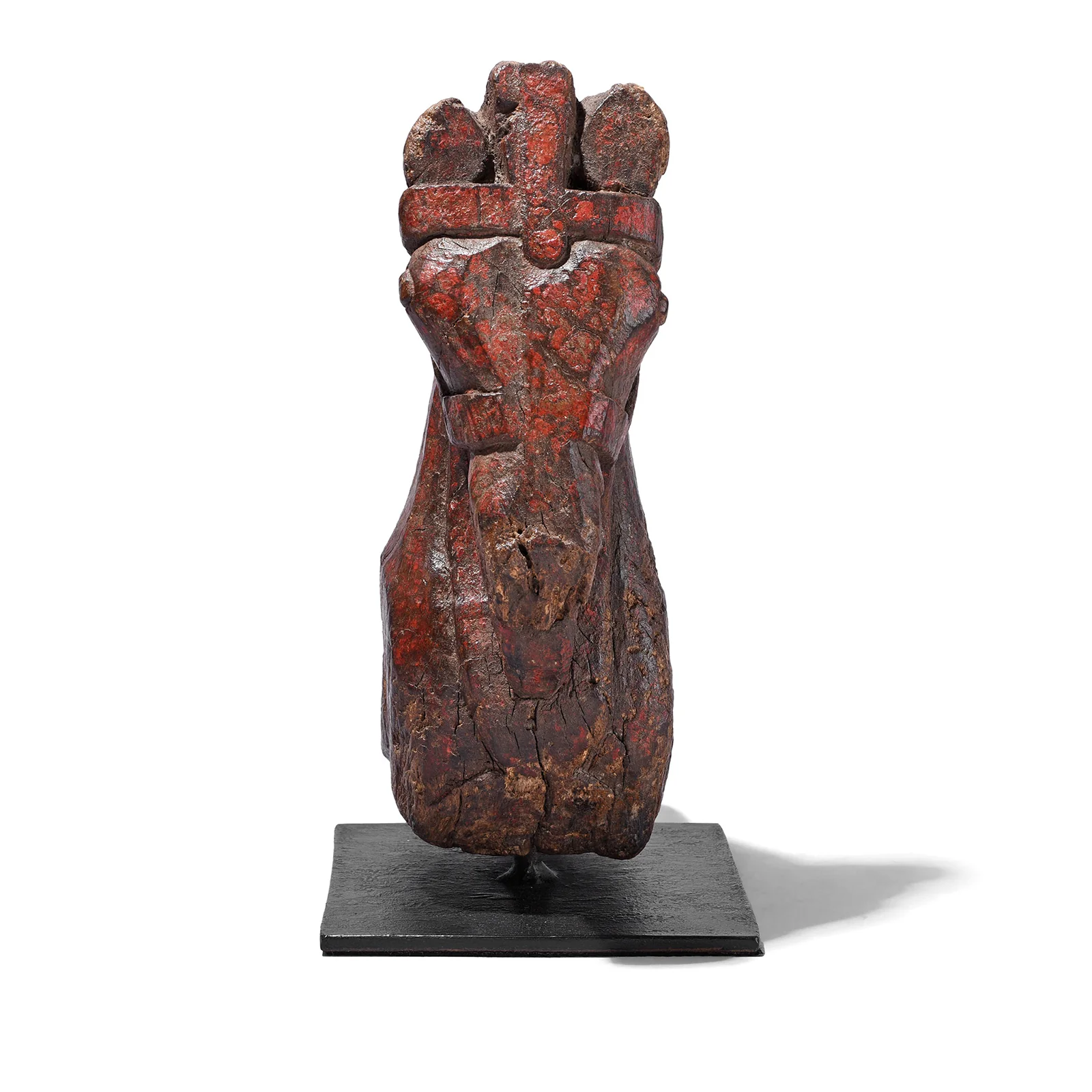 Painted Horse Head Corbel On Stand - 19th Century - Image 4
