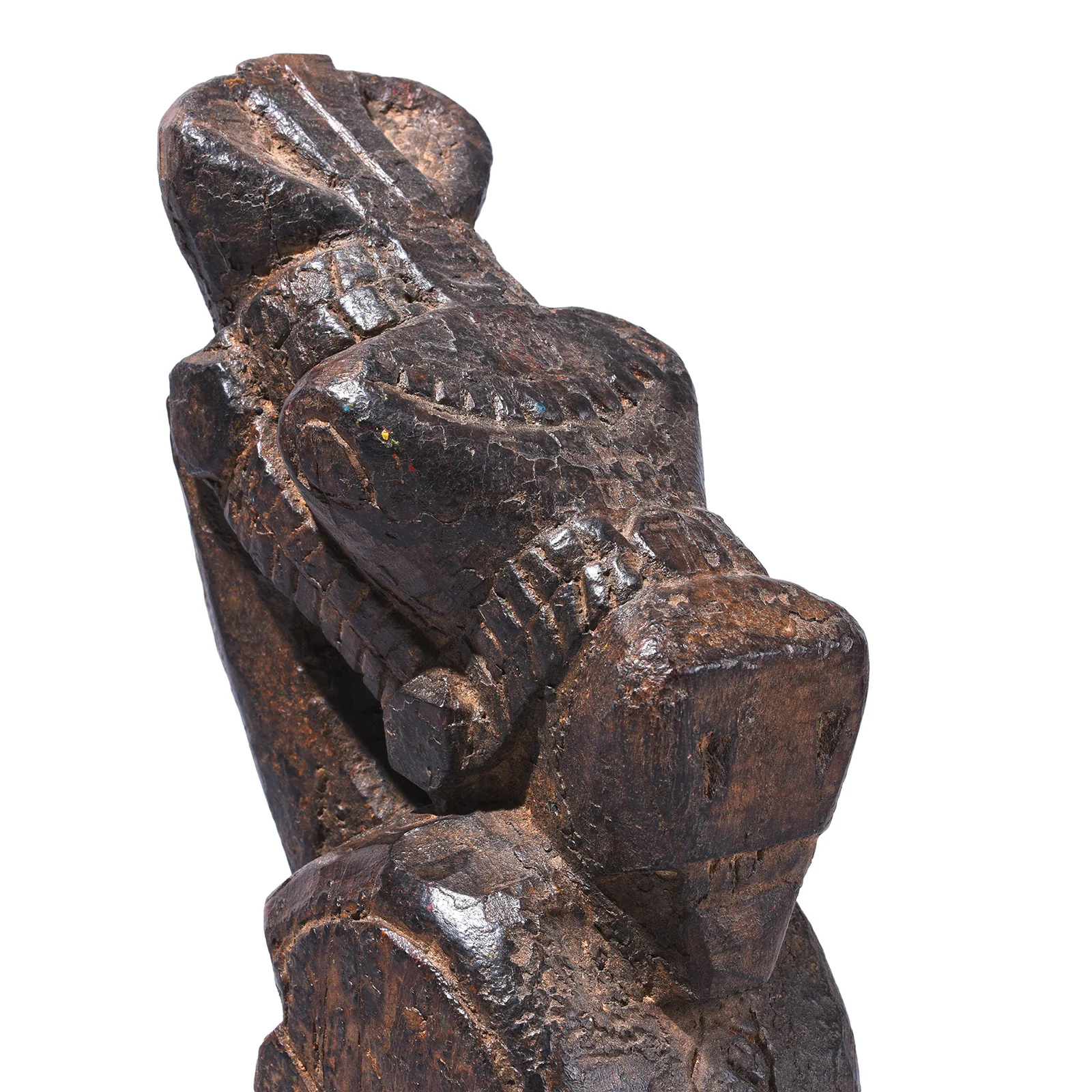 Indian Carved Horse Head On Stand - 19th Century - Image 2