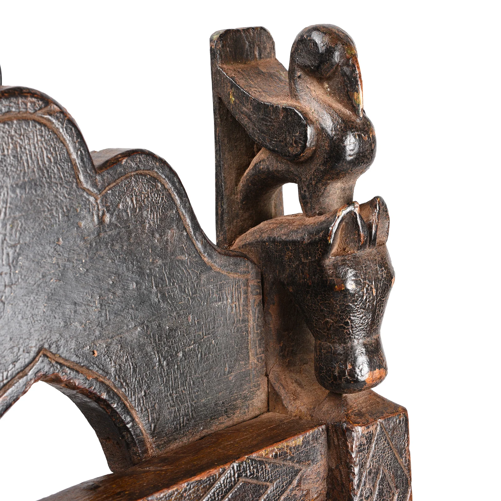Indian Tribal Hand Mirror From Banswara - 19th Century - Image 3