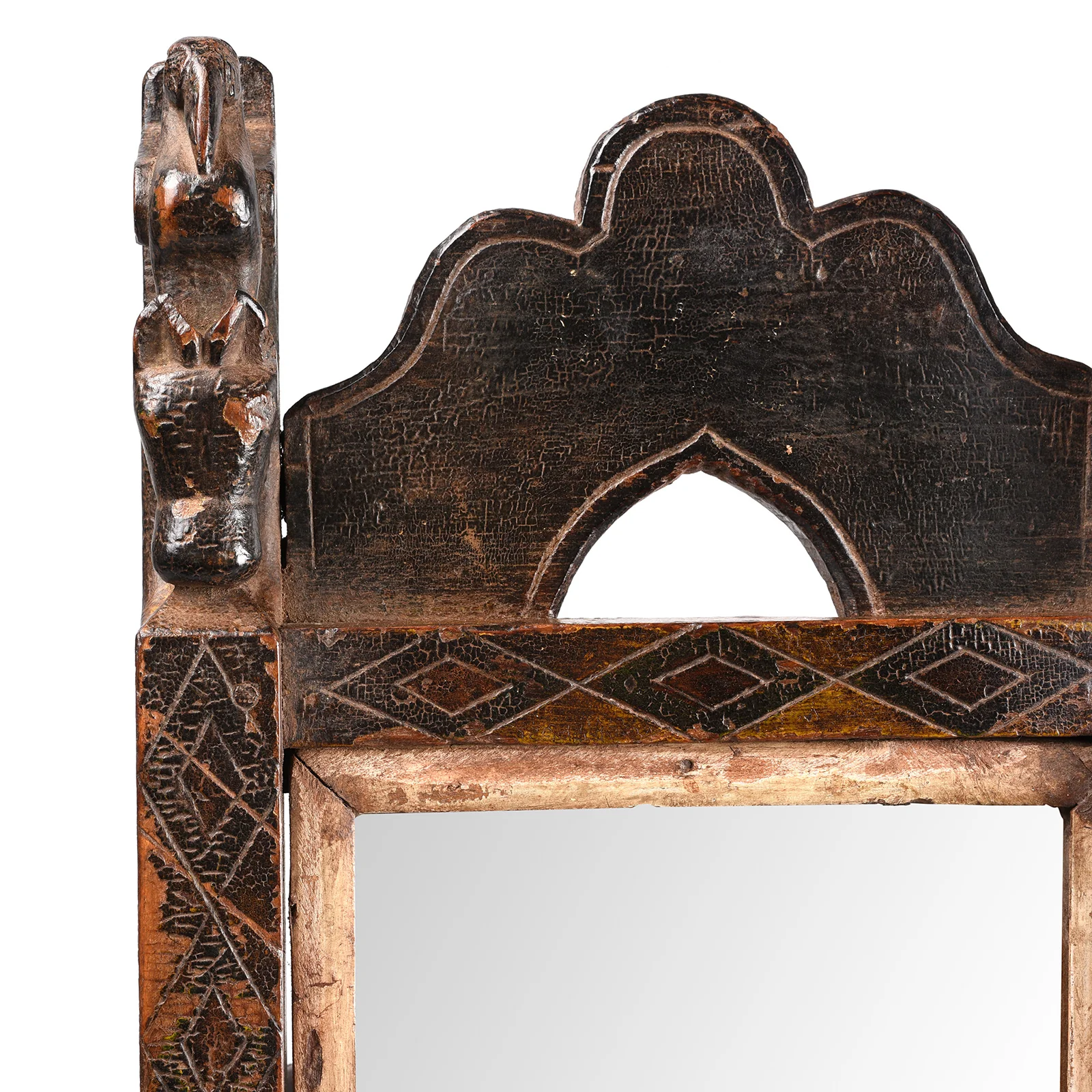 Indian Tribal Hand Mirror From Banswara - 19th Century - Image 5