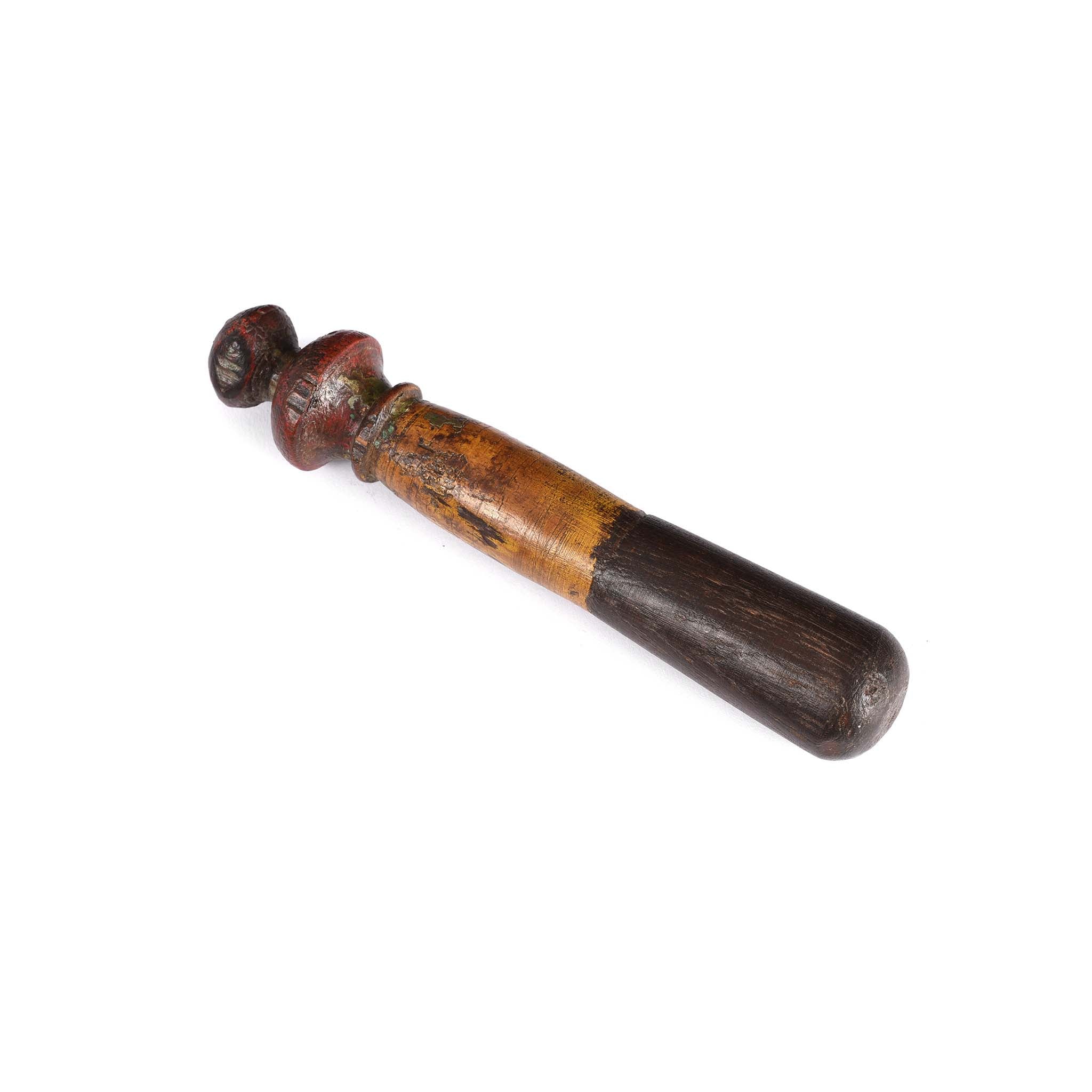 Carved Teak Opium Grinder -19thC - Image 8