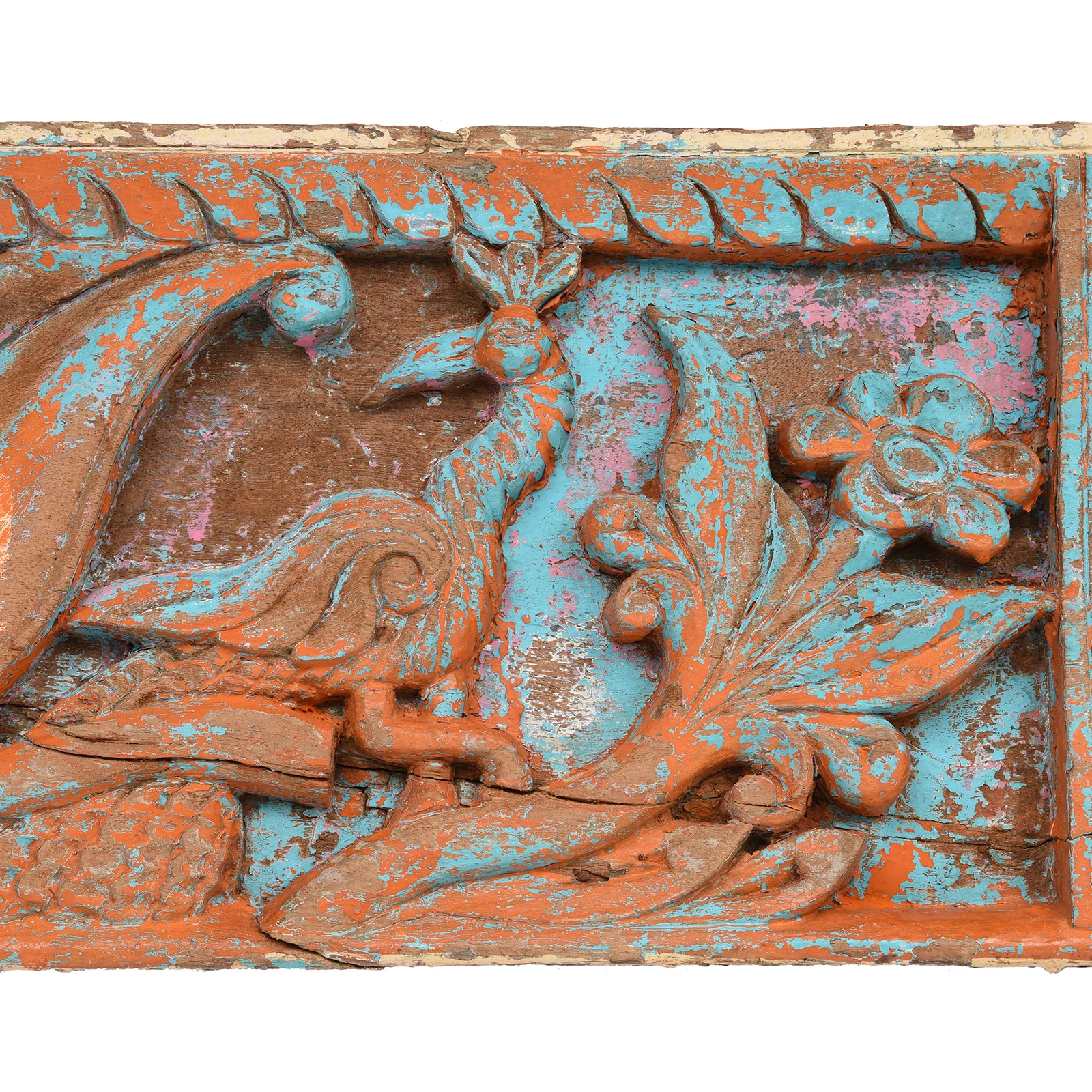 Carved Teak Lintel Panel From Madhya Pradesh - 19th Century - Image 4