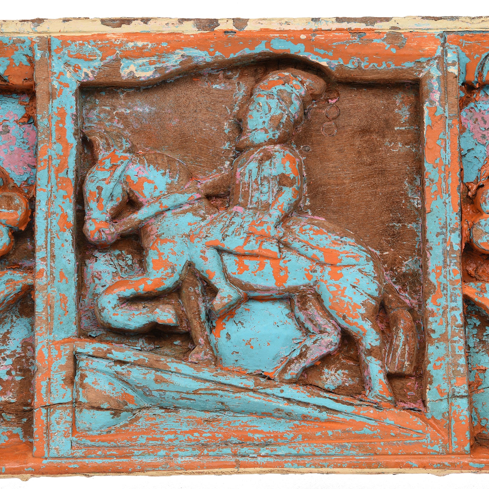 Carved Teak Lintel Panel From Madhya Pradesh - 19th Century - Image 5