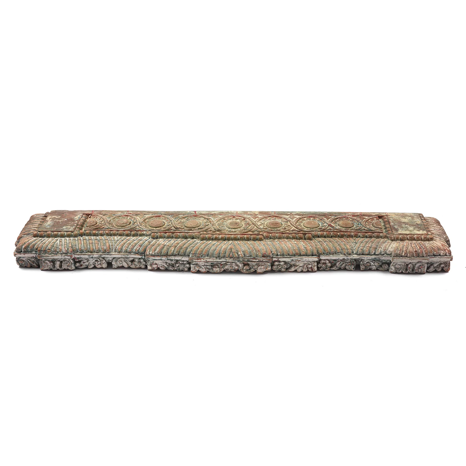 Carved Teak Lintel Panel From Gujarat - 18thC - Image 2