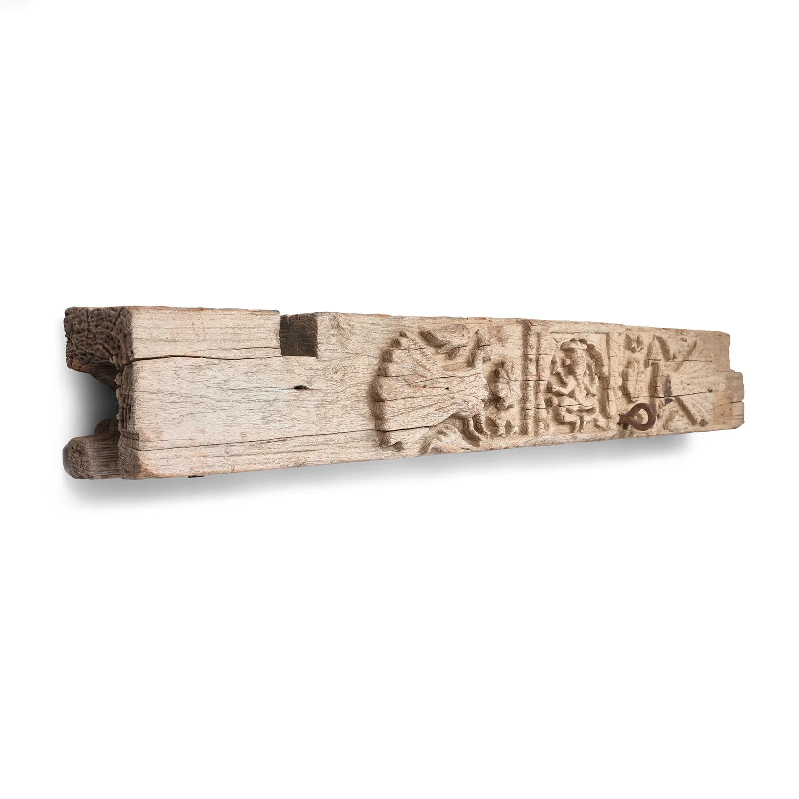 Carved Teak Lintel Panel From Kutch - 19th Century - Image 5