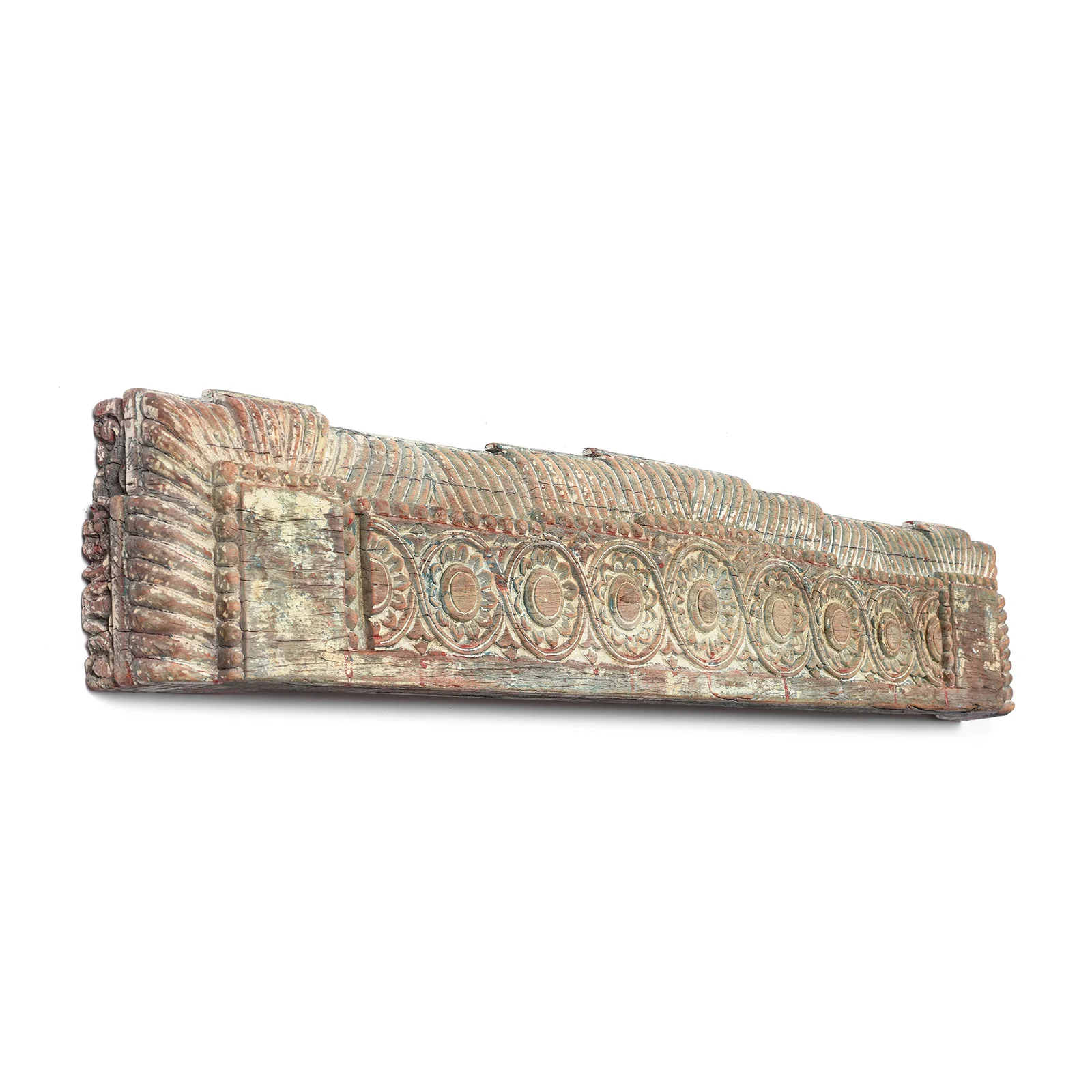 Carved Teak Lintel Panel From Gujarat - 18thC - Image 4