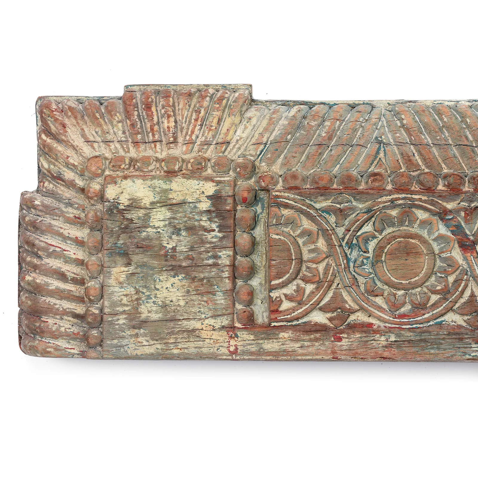 Carved Teak Lintel Panel From Gujarat - 18thC - Image 8