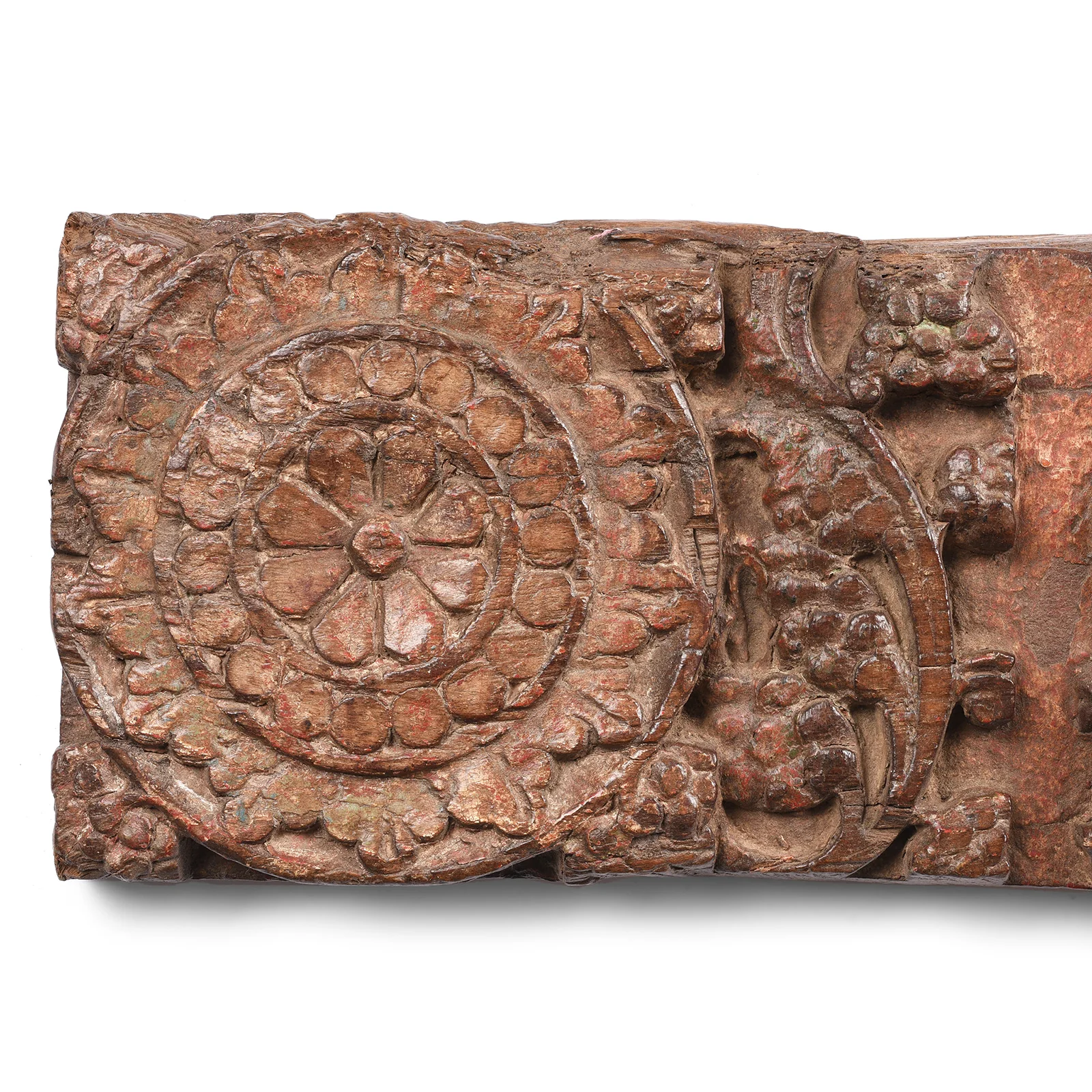 Carved Teak Lintel Panel From Gujarat - 19th Century - Image 4
