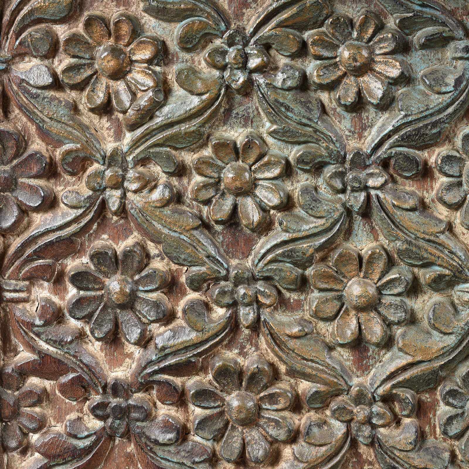 Carved Rapjut Majus Dowry Chest From Gujarat - 19thC - Image 5