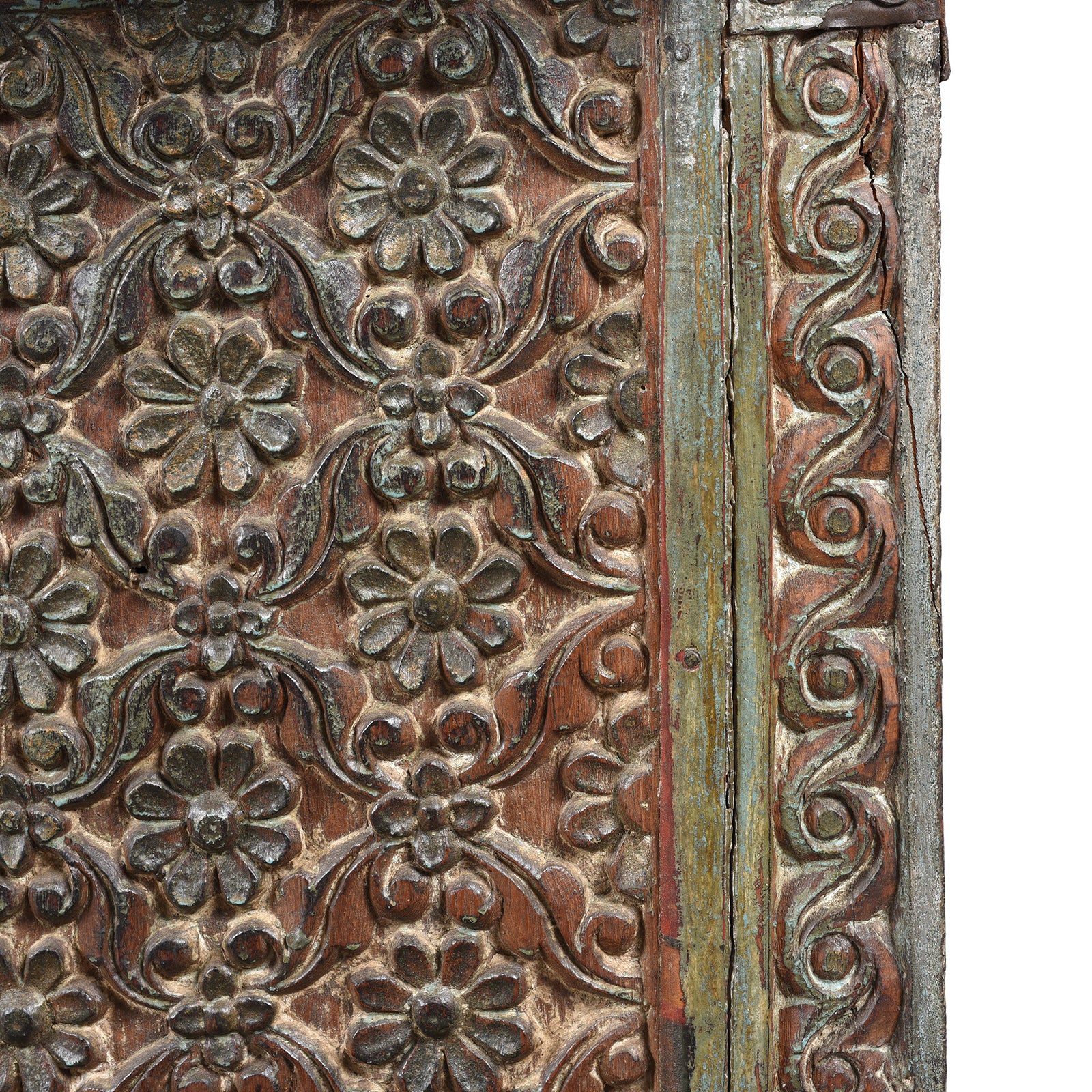 Carved Rapjut Majus Dowry Chest From Gujarat - 19thC - Image 7