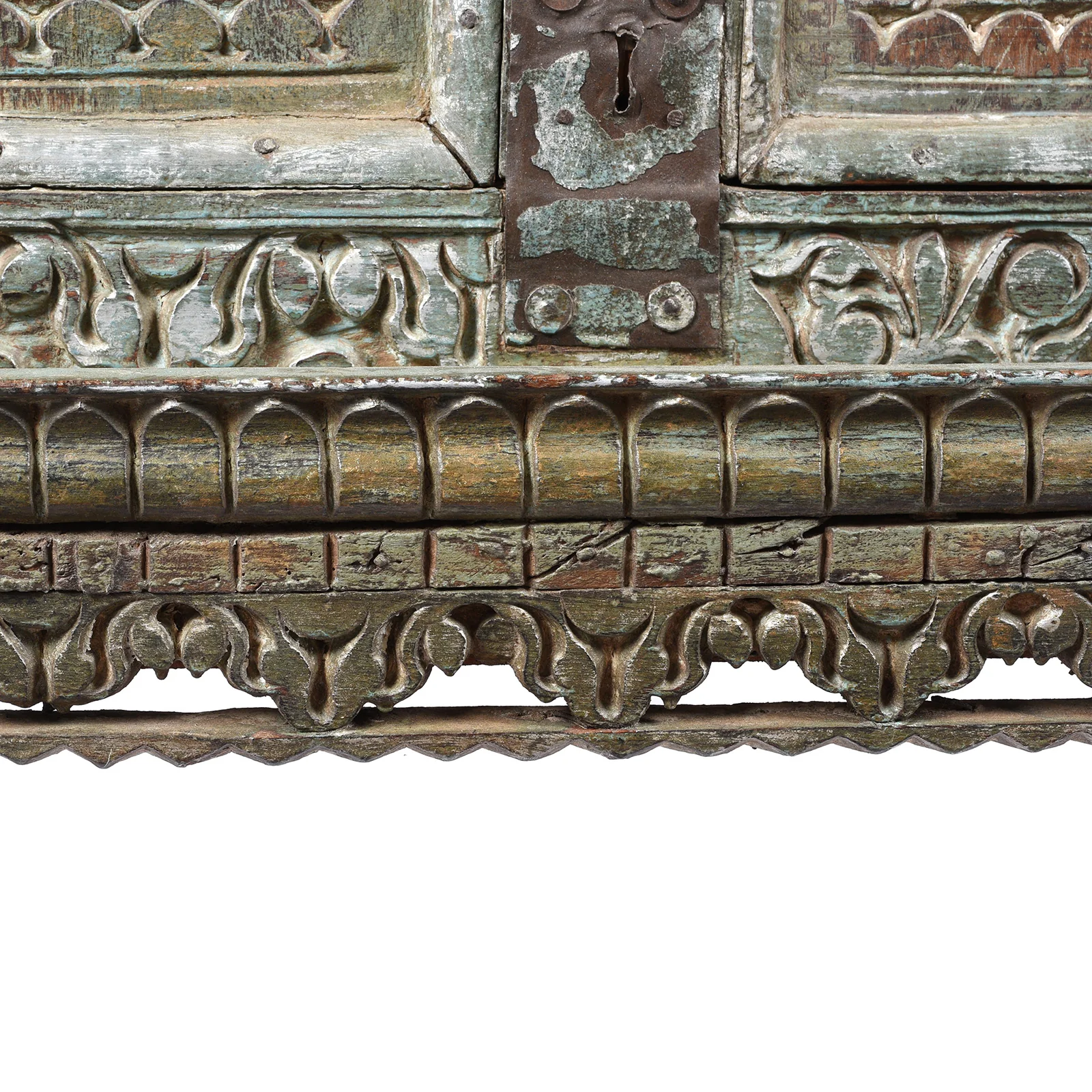 Carved Rapjut Majus Dowry Chest From Gujarat - 19thC - Image 9