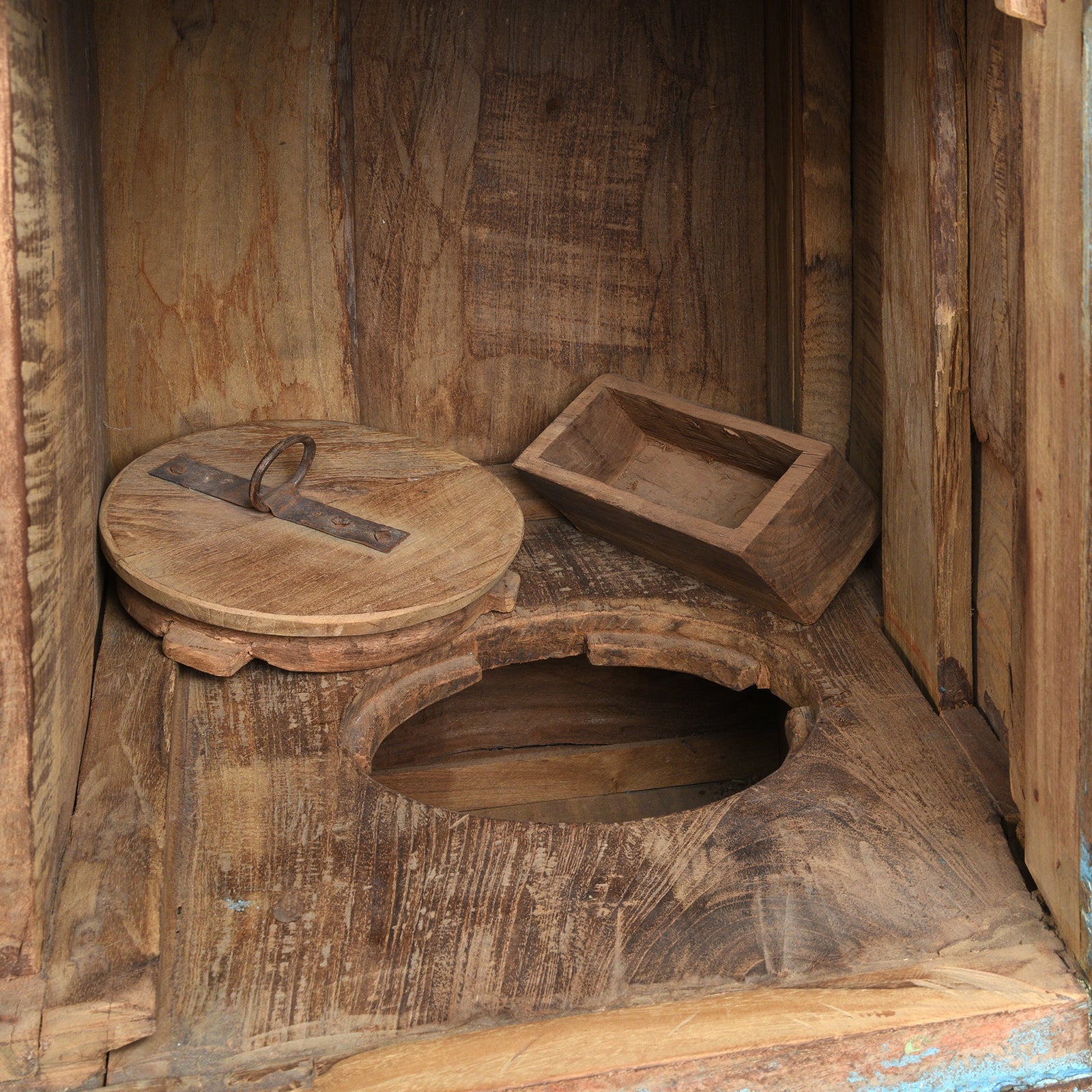 Carved Teak Majus Dowry Chest From Banswara - 19th Century - Image 11
