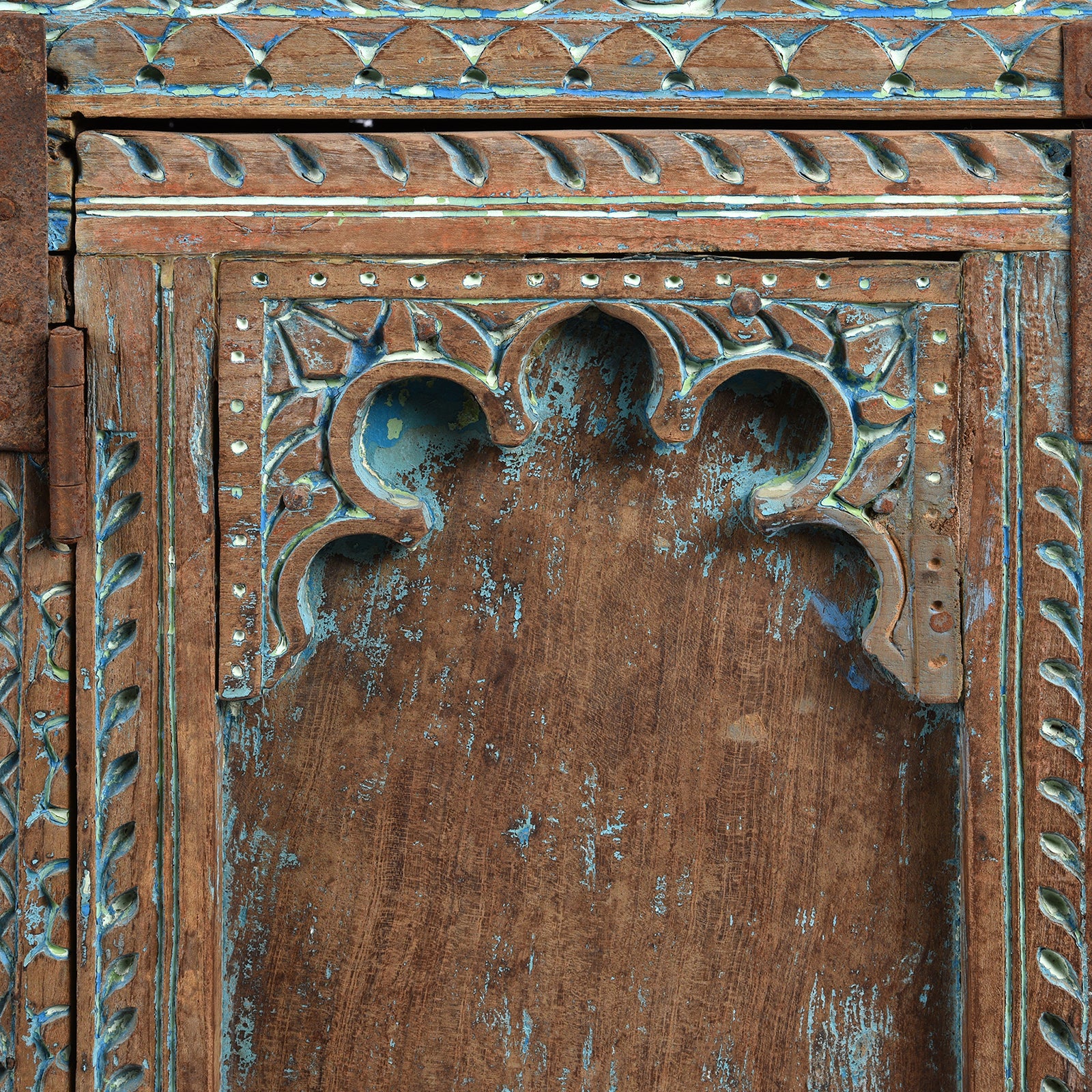 Carved Teak Majus Dowry Chest From Banswara - 19th Century - Image 15