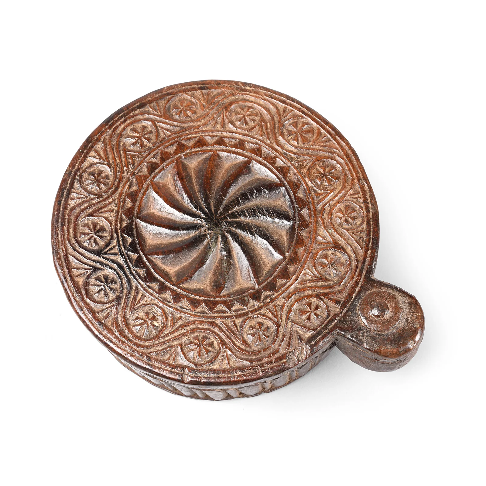 Carved Teak Masala Box From Saurashtra - 19th Century - Image 3