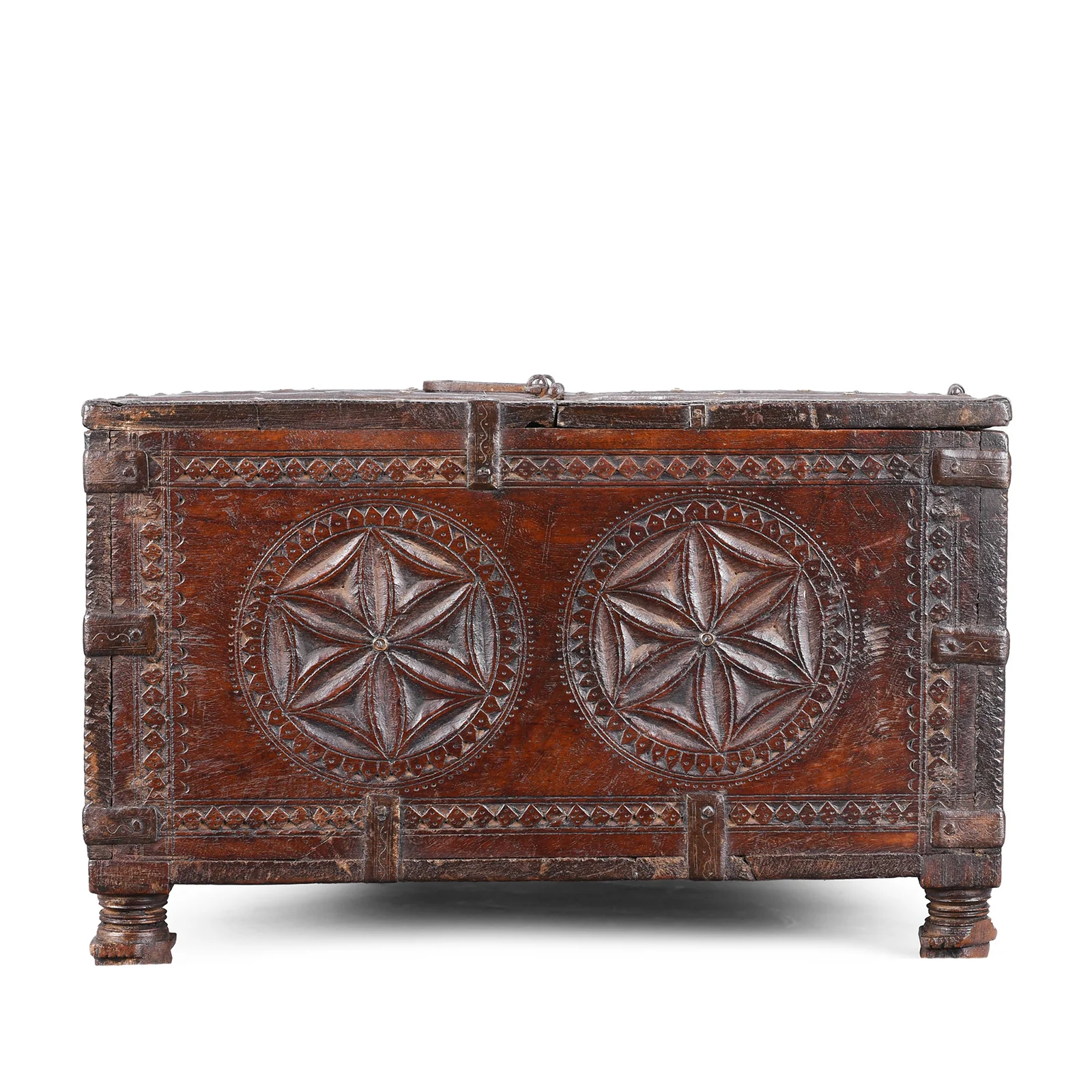 Chip Carved Merchants Box From Ramgargh - 18th Century - Image 8