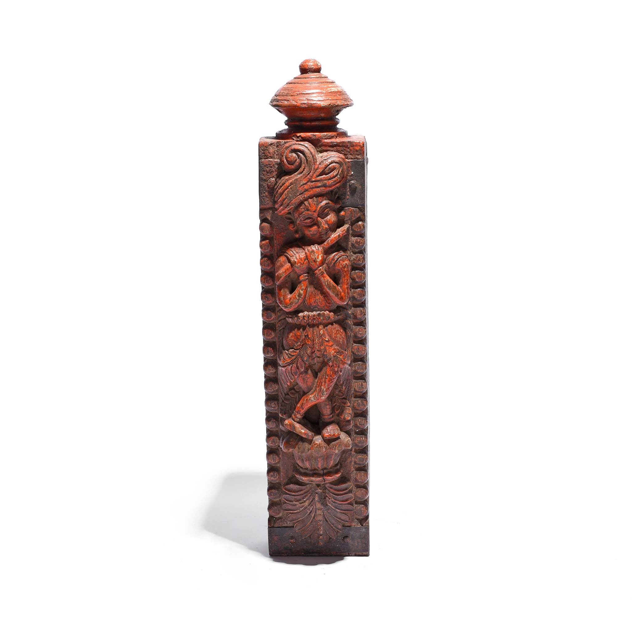 Carved Musician From Banswara - 19thC