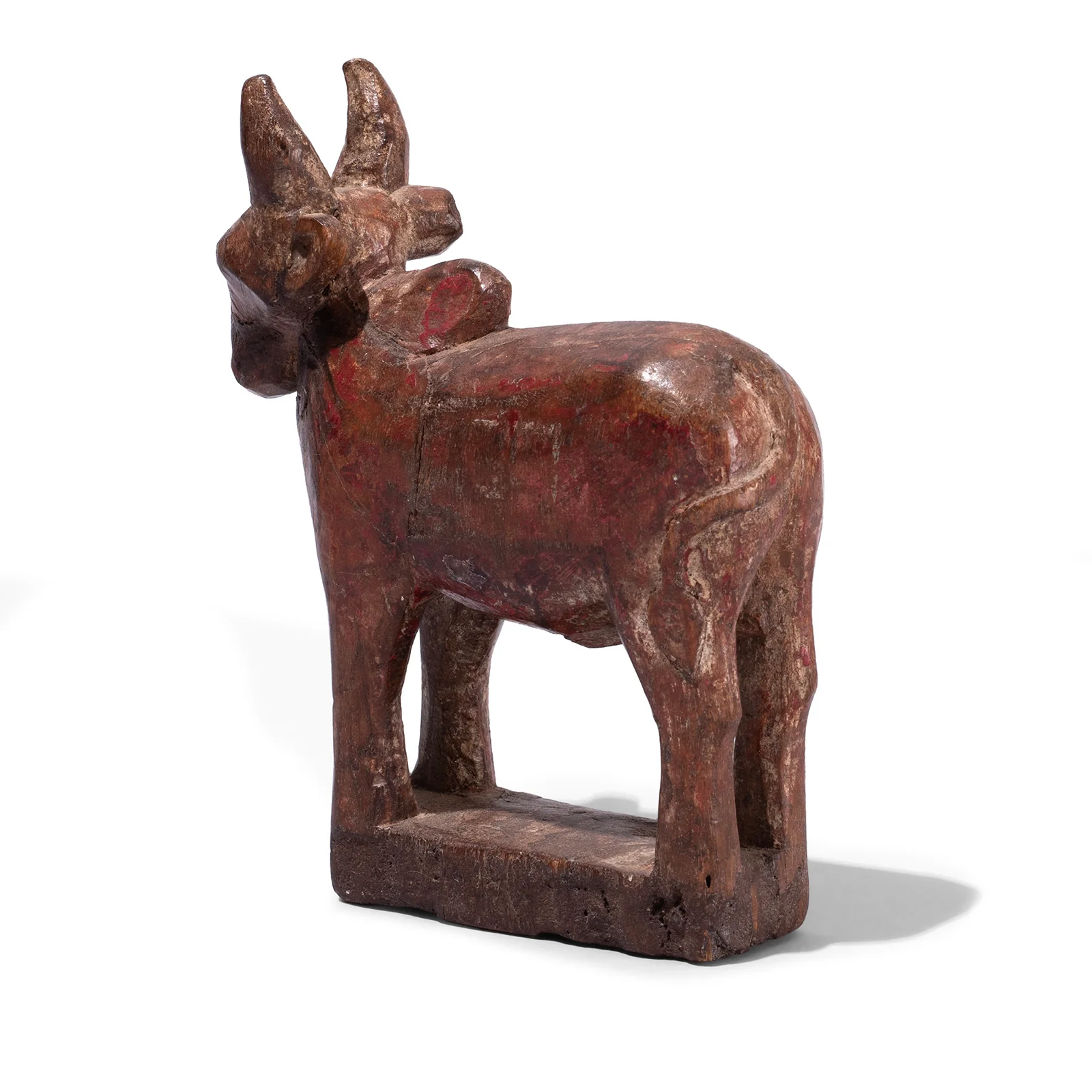 Teak Nandi Bull Toy From Andhra Pradesh - Ca 1950 - Image 5