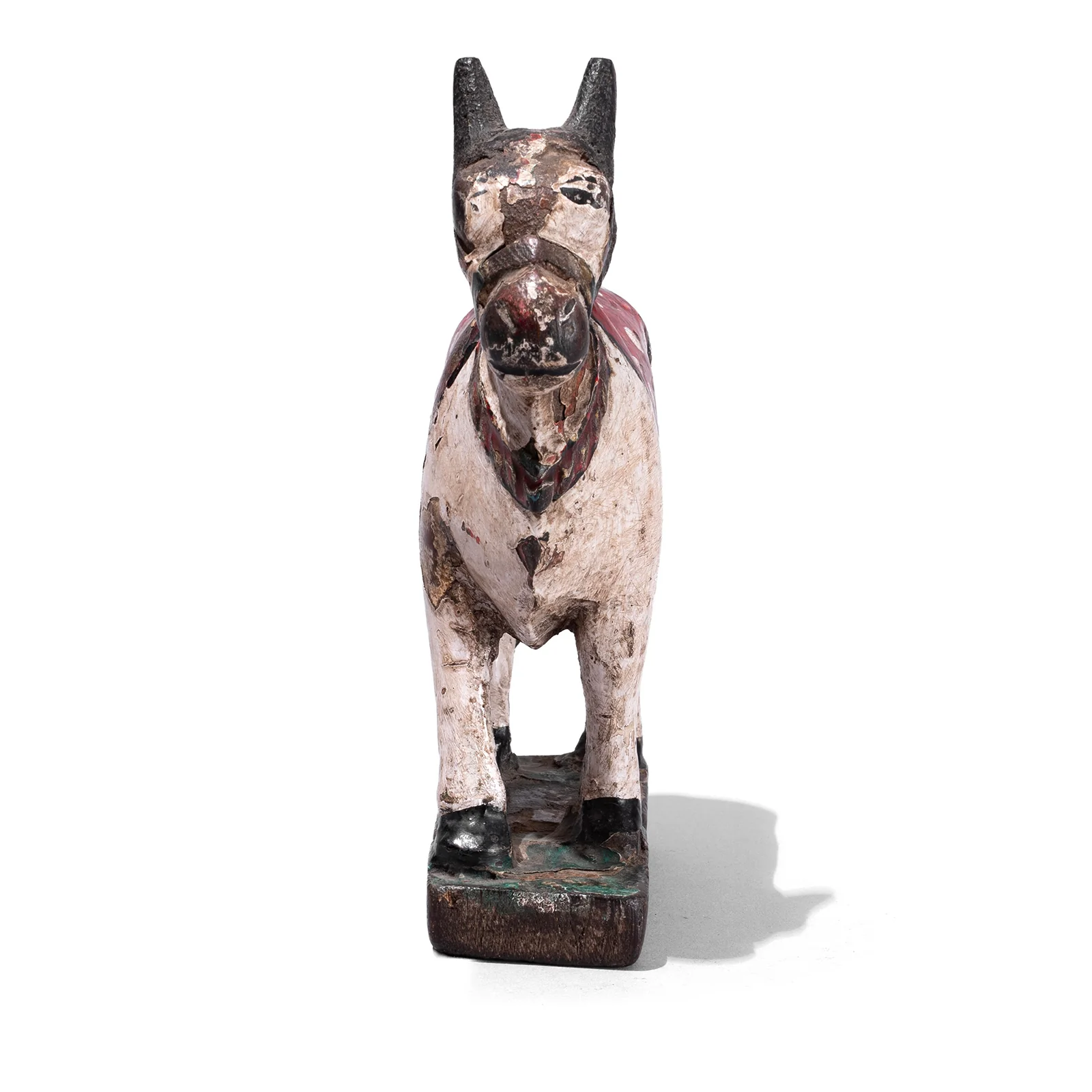 Painted Indian Nandi Bull Figurine - Ca 1920 - Image 4