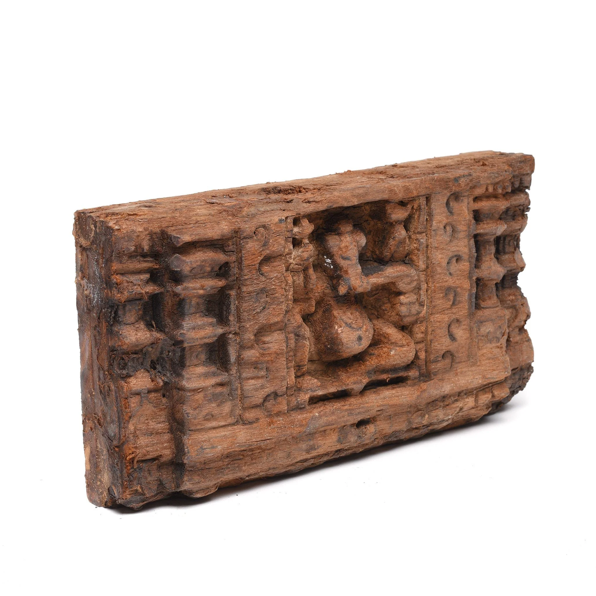 Carved Teak Panel Of Ganesh - 18thC - Image 3
