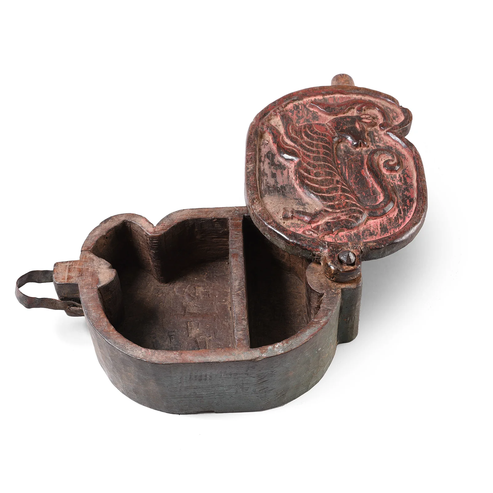 Carved Teak Tika Box From Banswara - 19th Century - Image 3