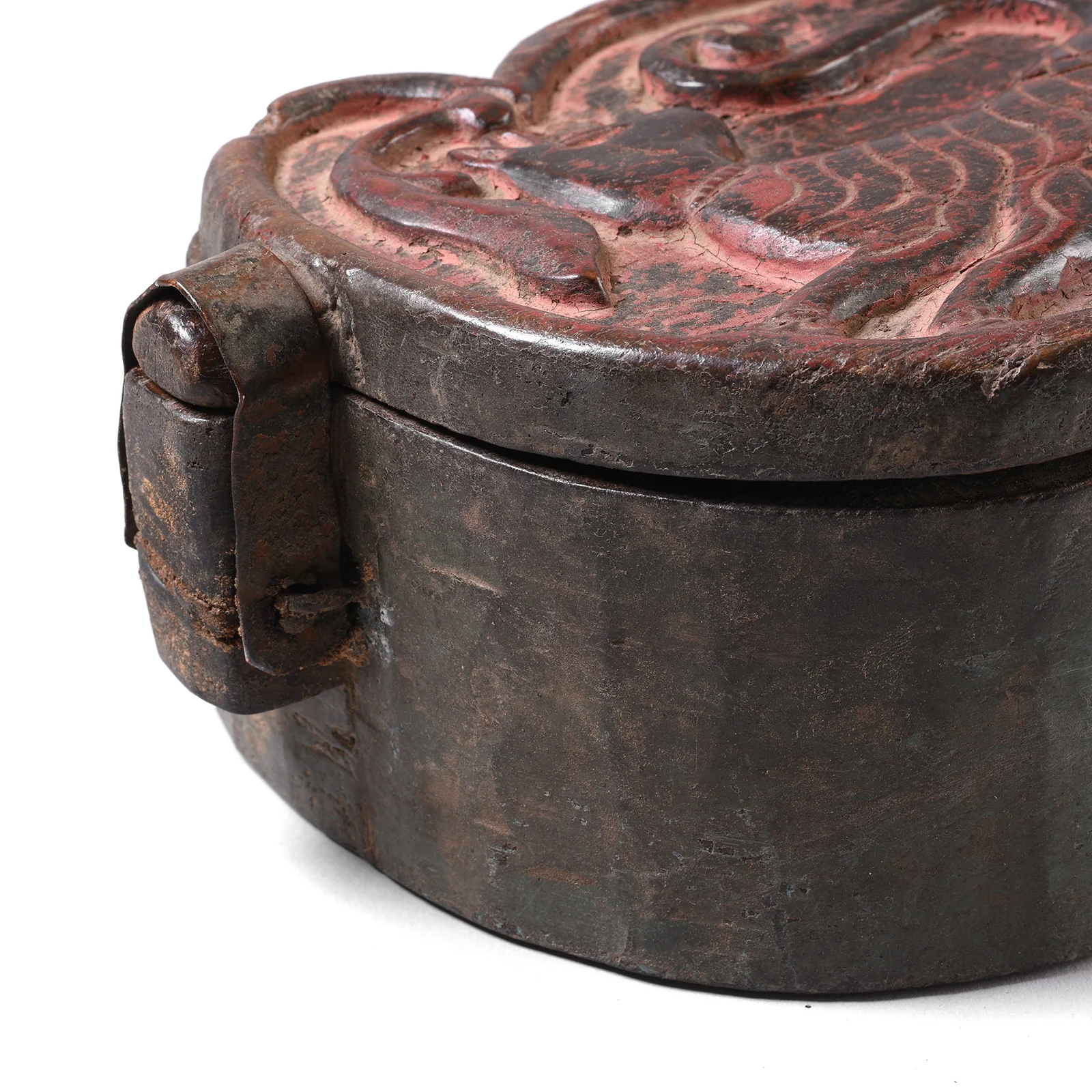 Carved Teak Tika Box From Banswara - 19th Century - Image 4
