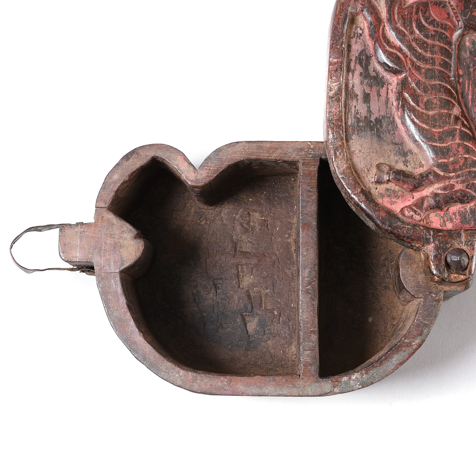 Carved Teak Tika Box From Banswara - 19th Century - Image 6