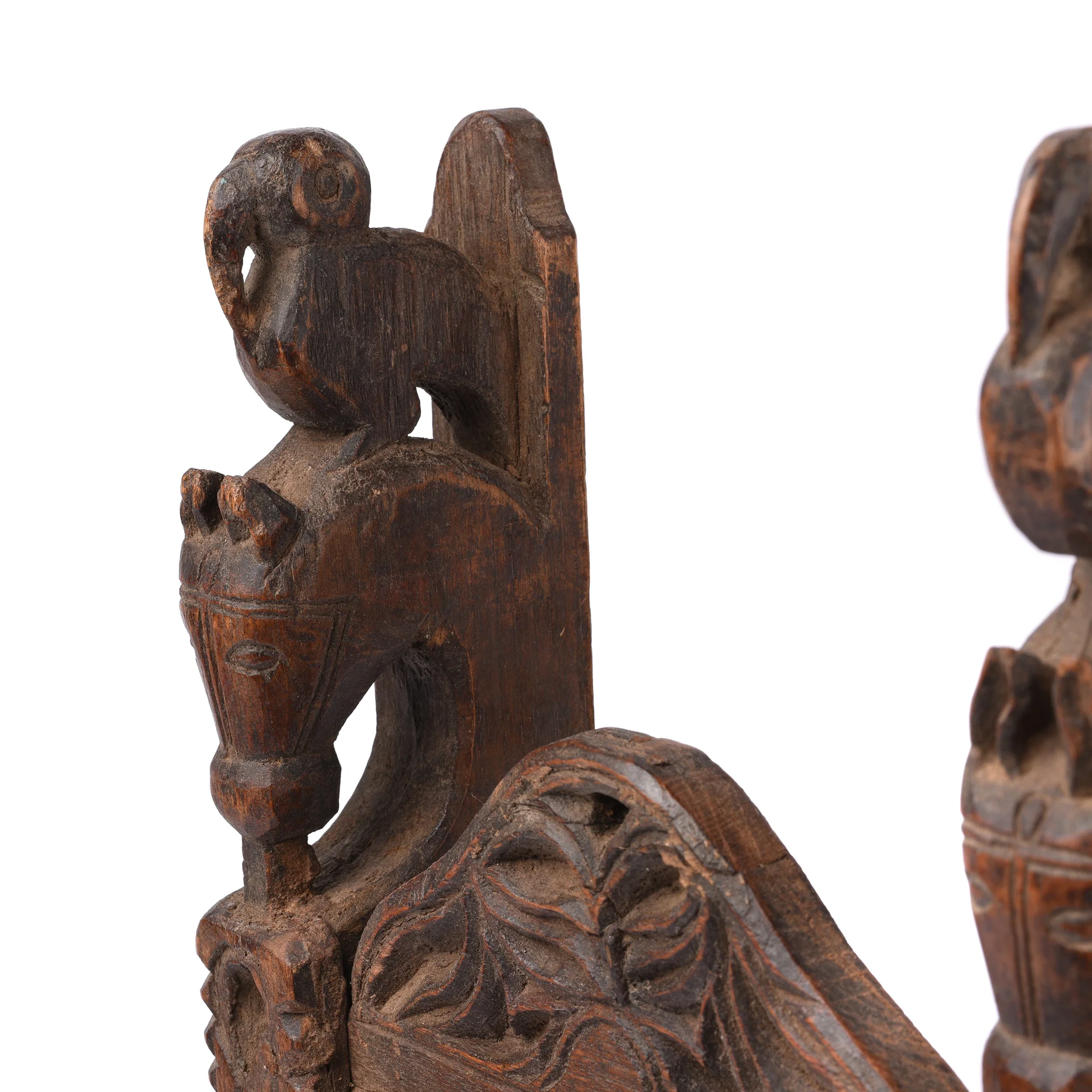 Old Teak Tribal Mirror From Banswara - Early 20thC - Image 4