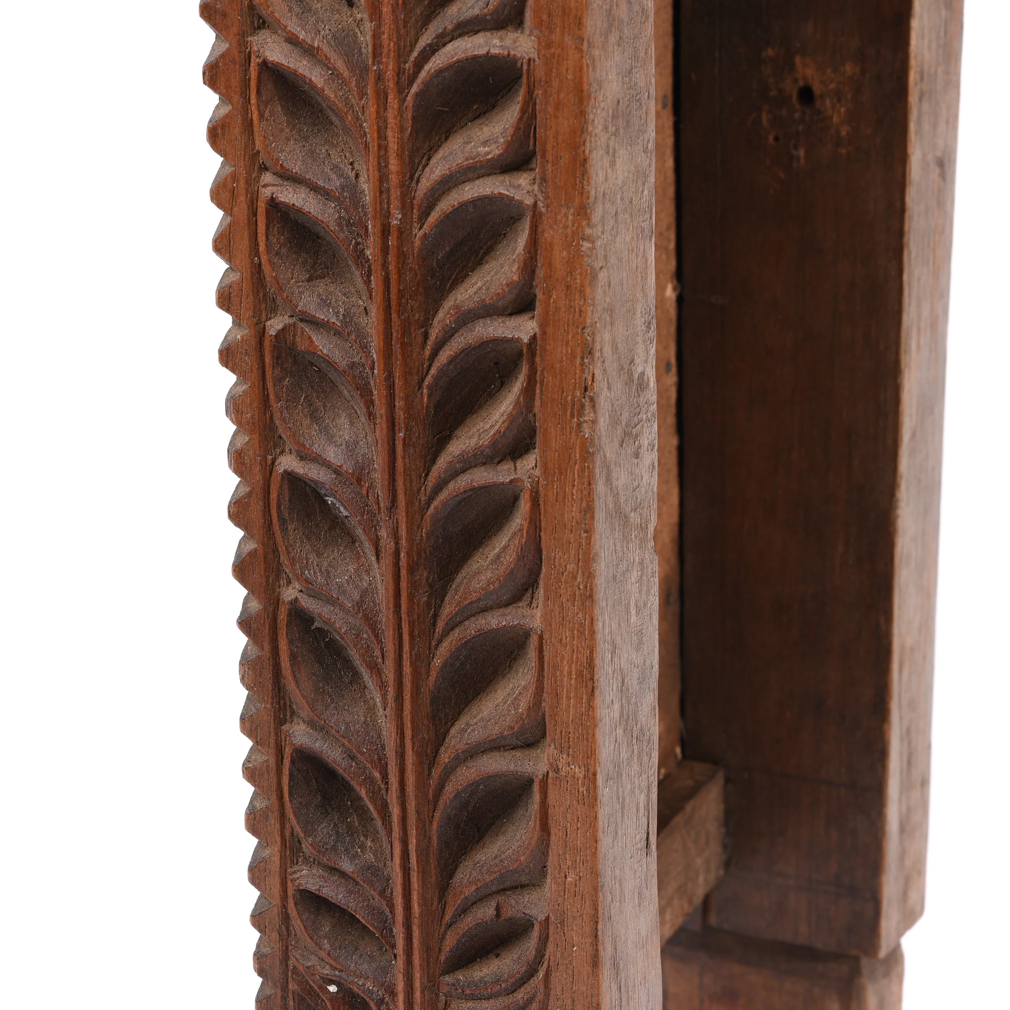 Old Teak Tribal Mirror From Banswara - Early 20thC - Image 5