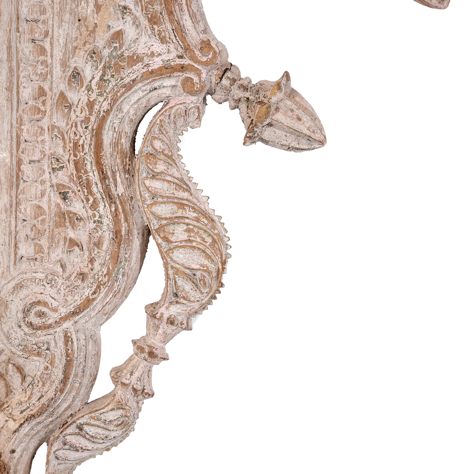Carved Teak Triple Arch From Maharashtra - 19thC - Image 2