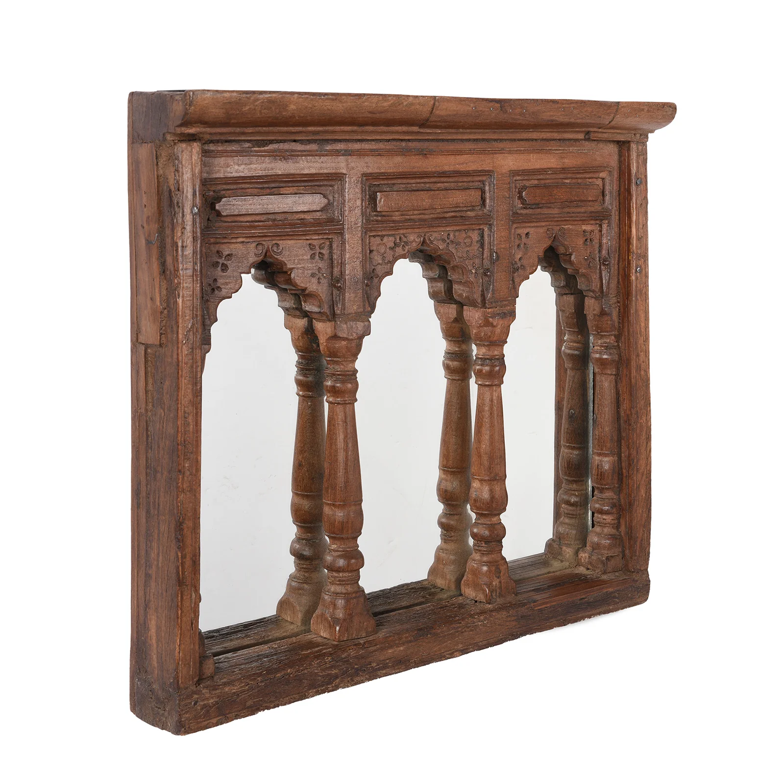 Indian Triple Arch Window Mirror - 19th Century - Image 3