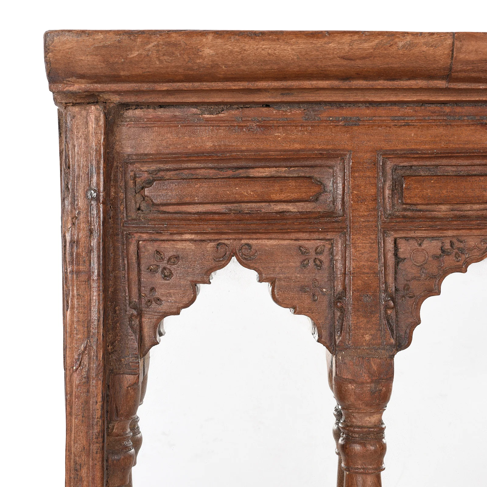 Indian Triple Arch Window Mirror - 19th Century - Image 5
