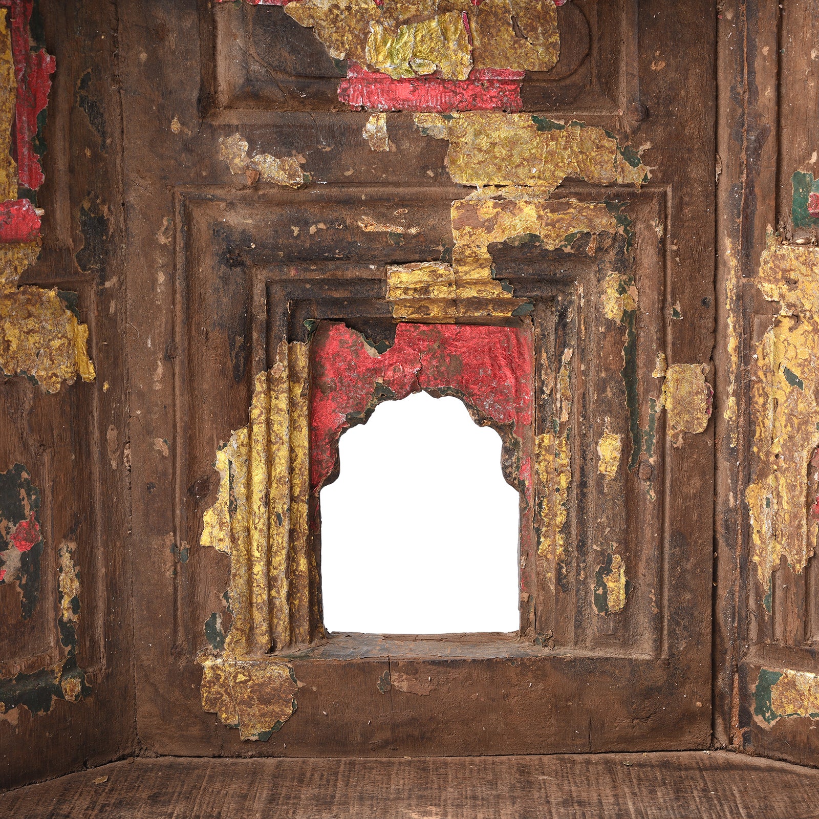 Carved Teak Votive Panel From Andhra Pradesh - Ca 1920's - Image 3