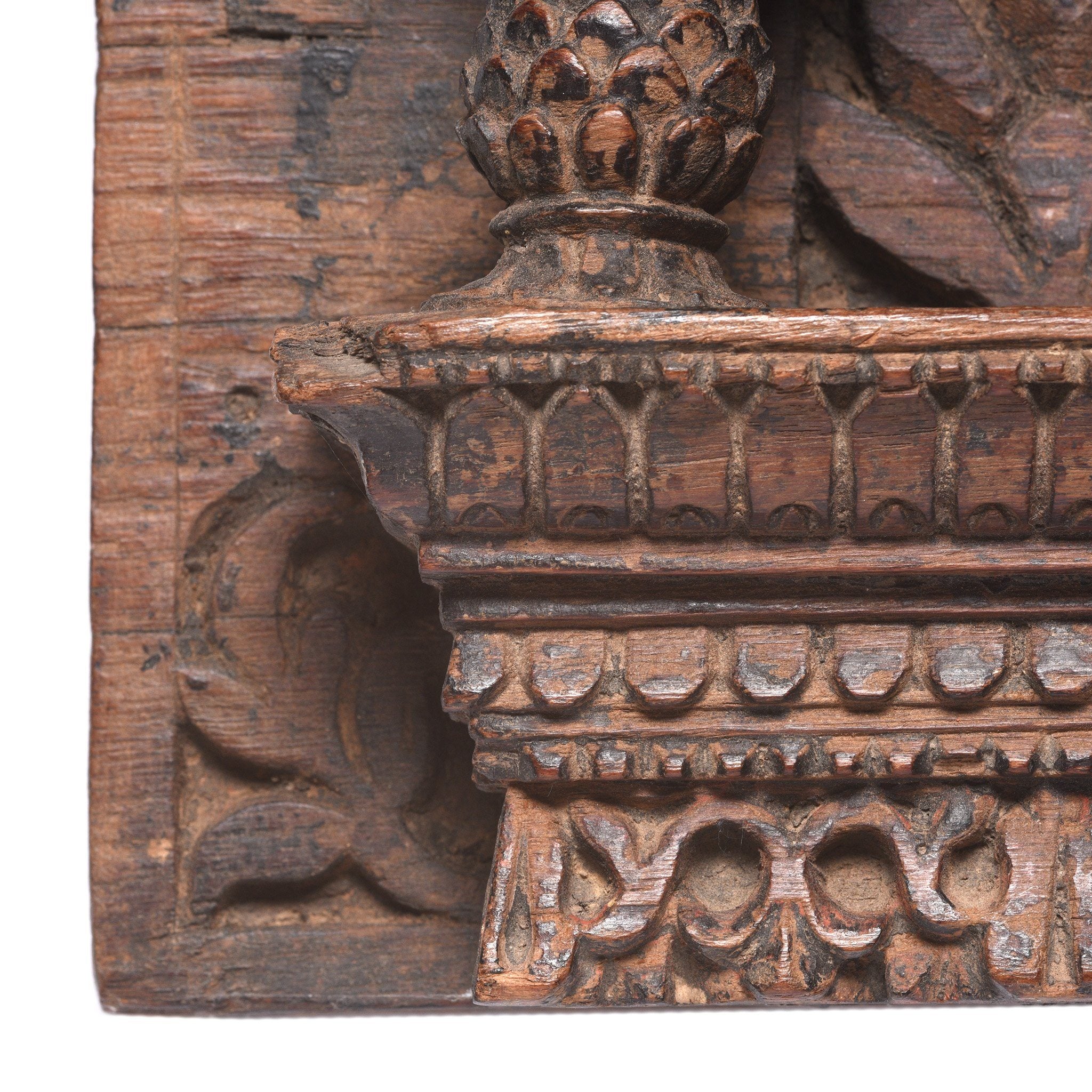 Carved Teak Votive Panel - 19thC - Image 5