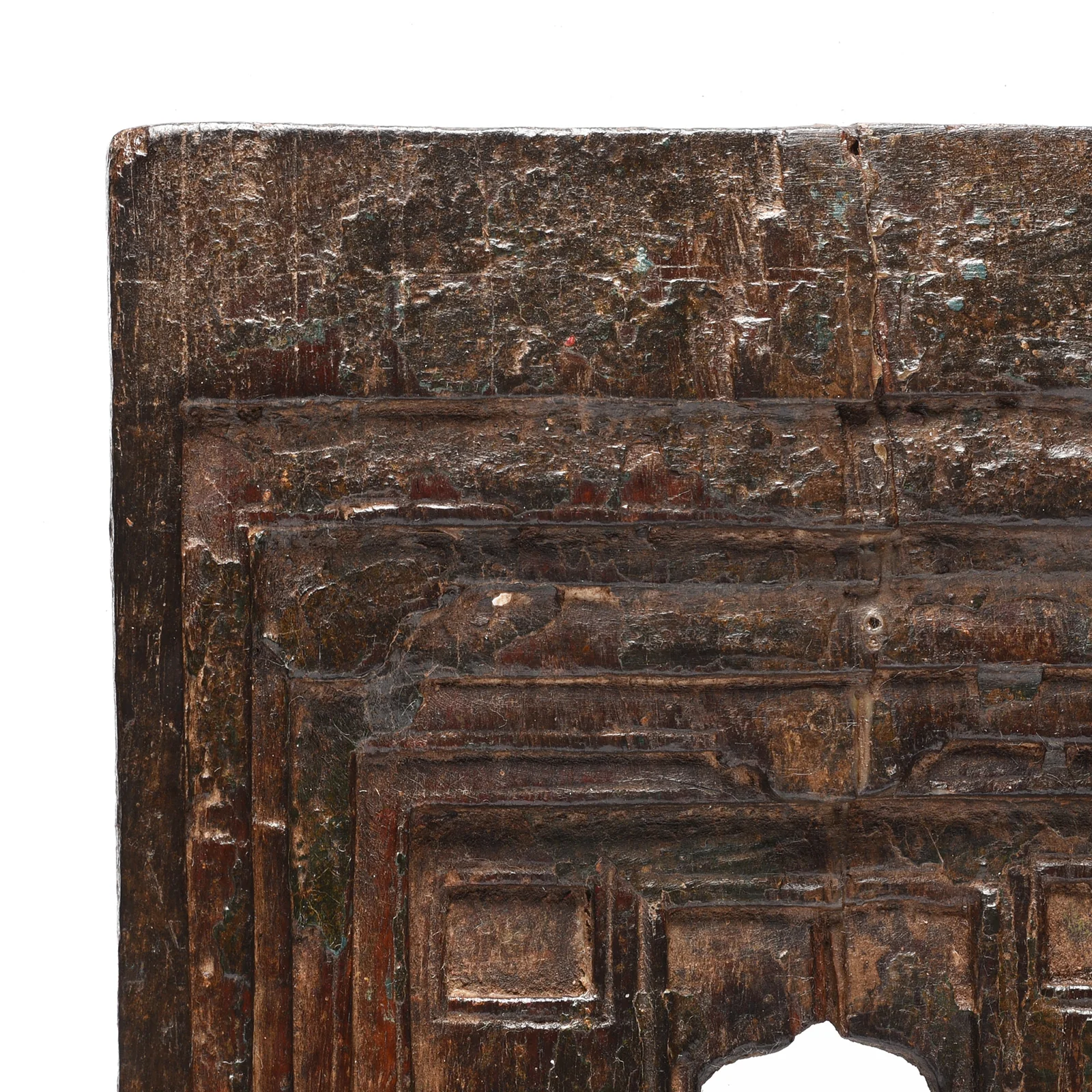 Carved Teak Votive Panel From Andhra Pradesh - Ca 1900 - Image 2