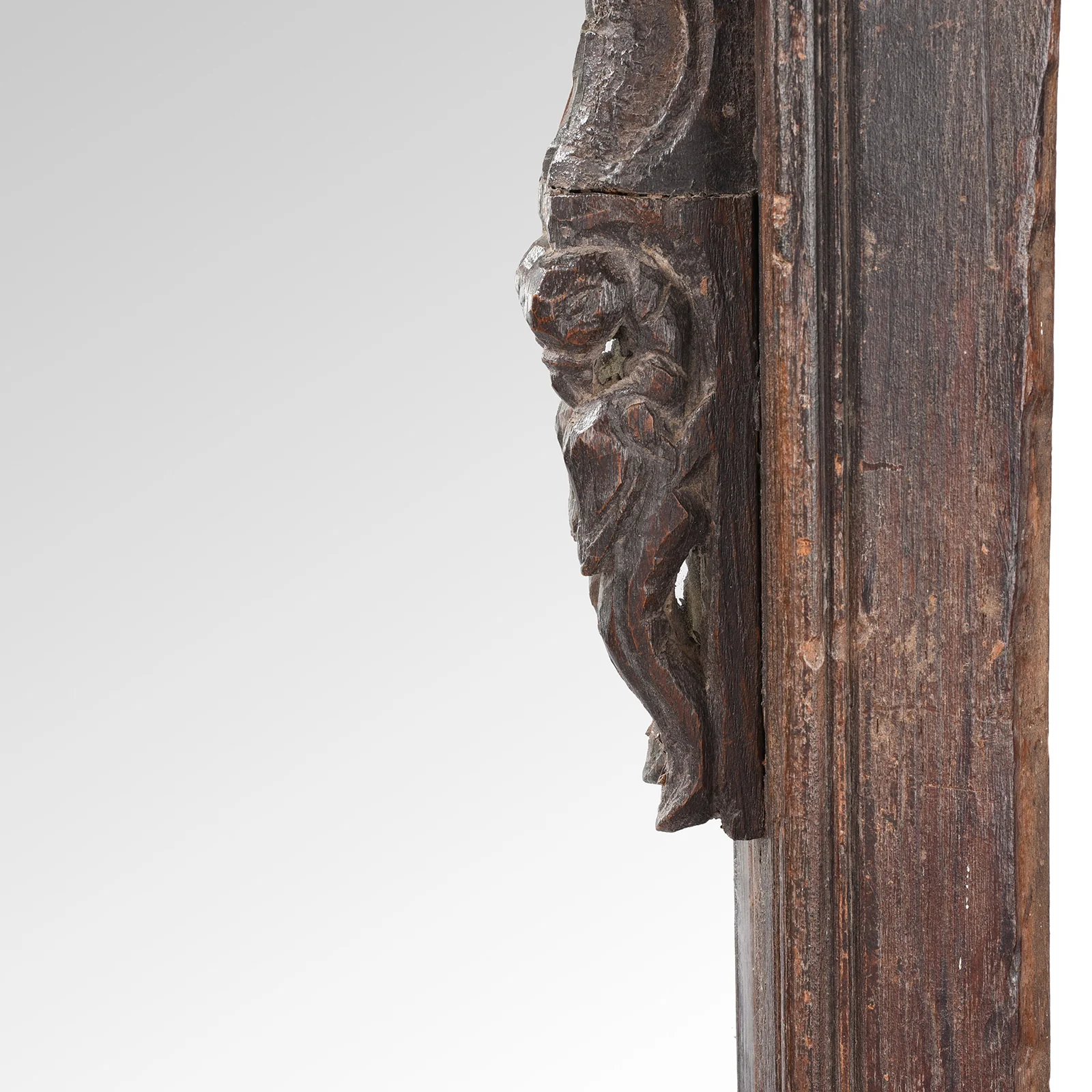 Carved Teak Window Mirror From Rajasthan - 19th Century - Image 4