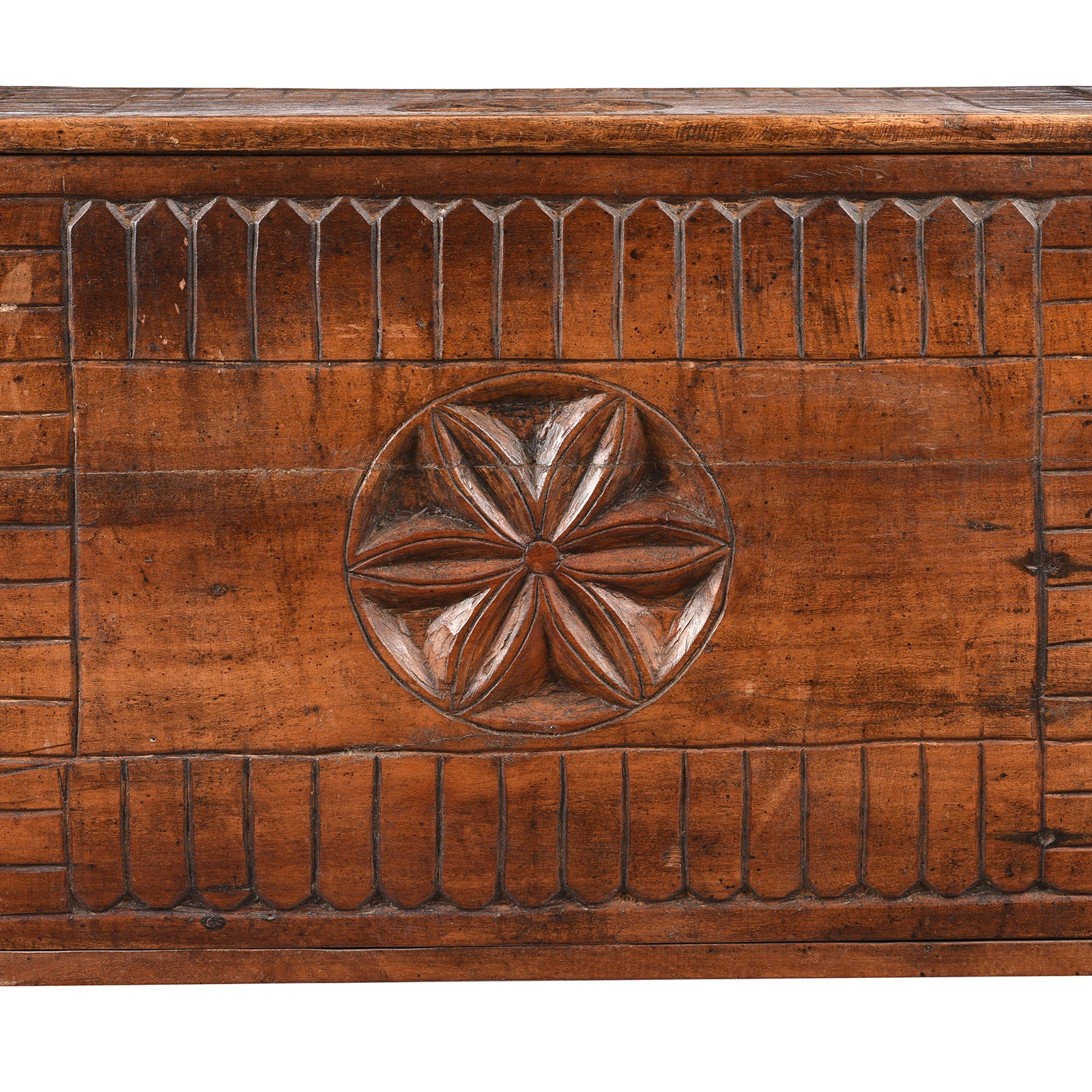 Carved Tribal Cedar Chest From The Kulu Valley - Ca 1920 - Image 5