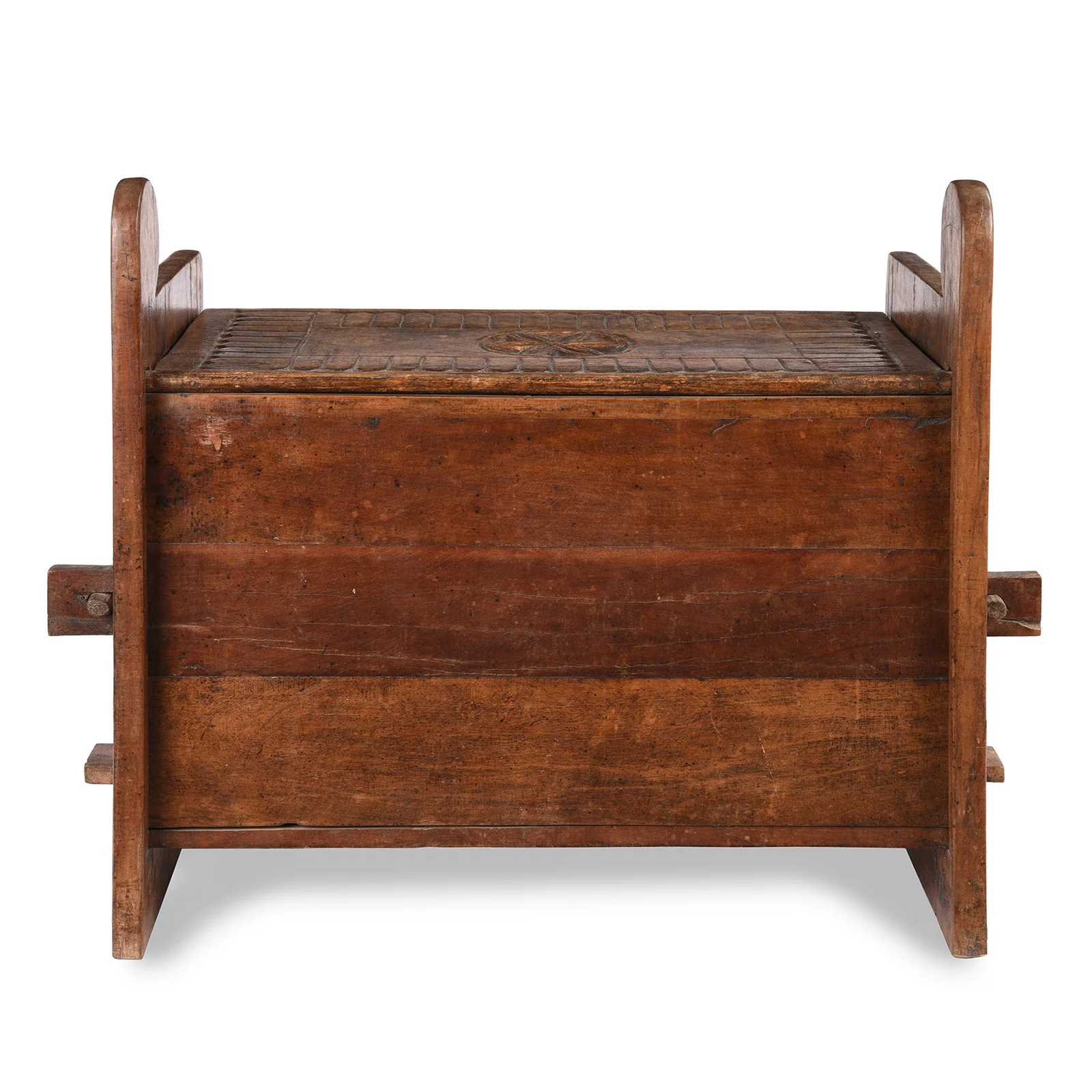 Carved Tribal Cedar Chest From The Kulu Valley - Ca 1920 - Image 9