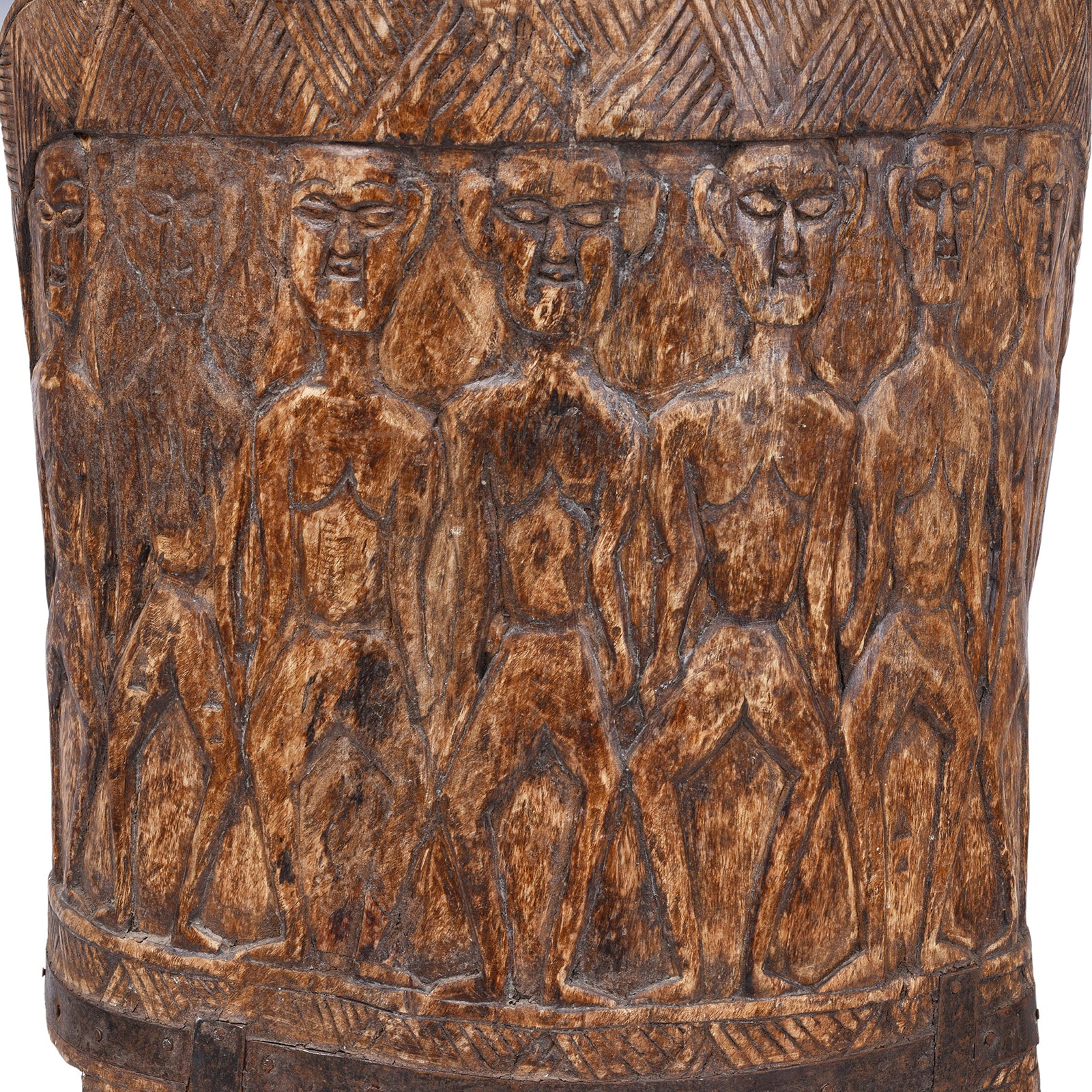 Carved Tribal Chair From Nagaland -  Ca 1930 - Image 7