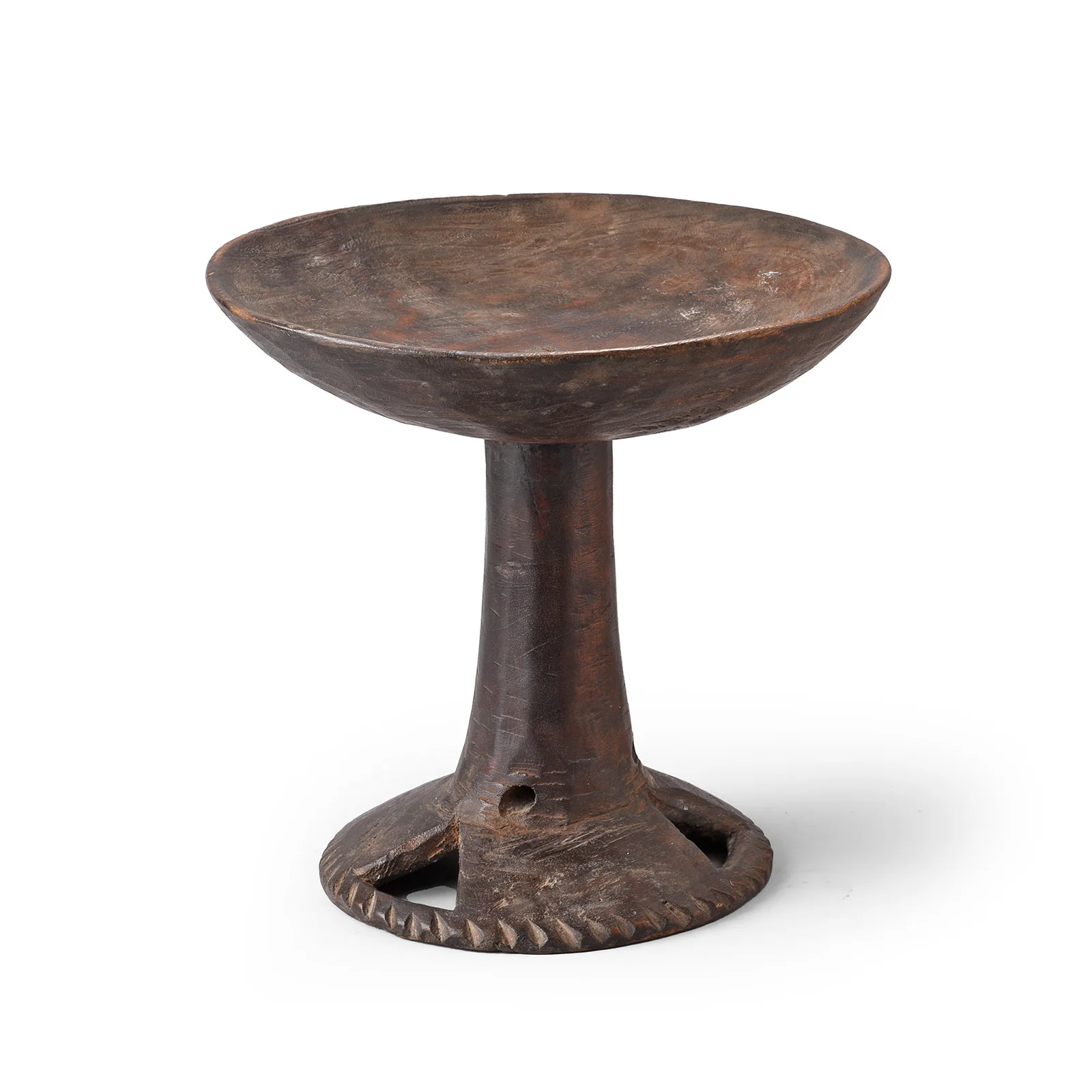 Carved Tribal Food Bowl From Nagaland - Ca 1920