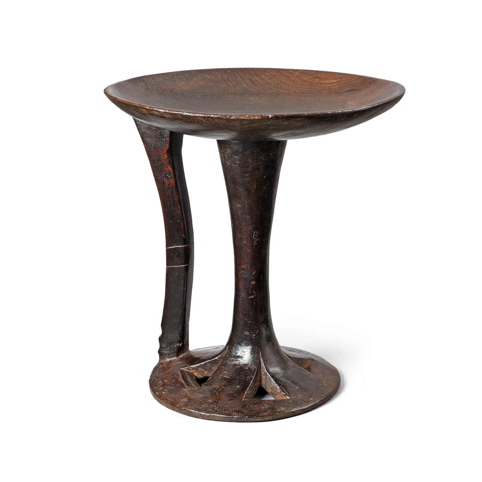 Carved Tribal Food Bowl From Nagaland - Ca 1920 - Image 4