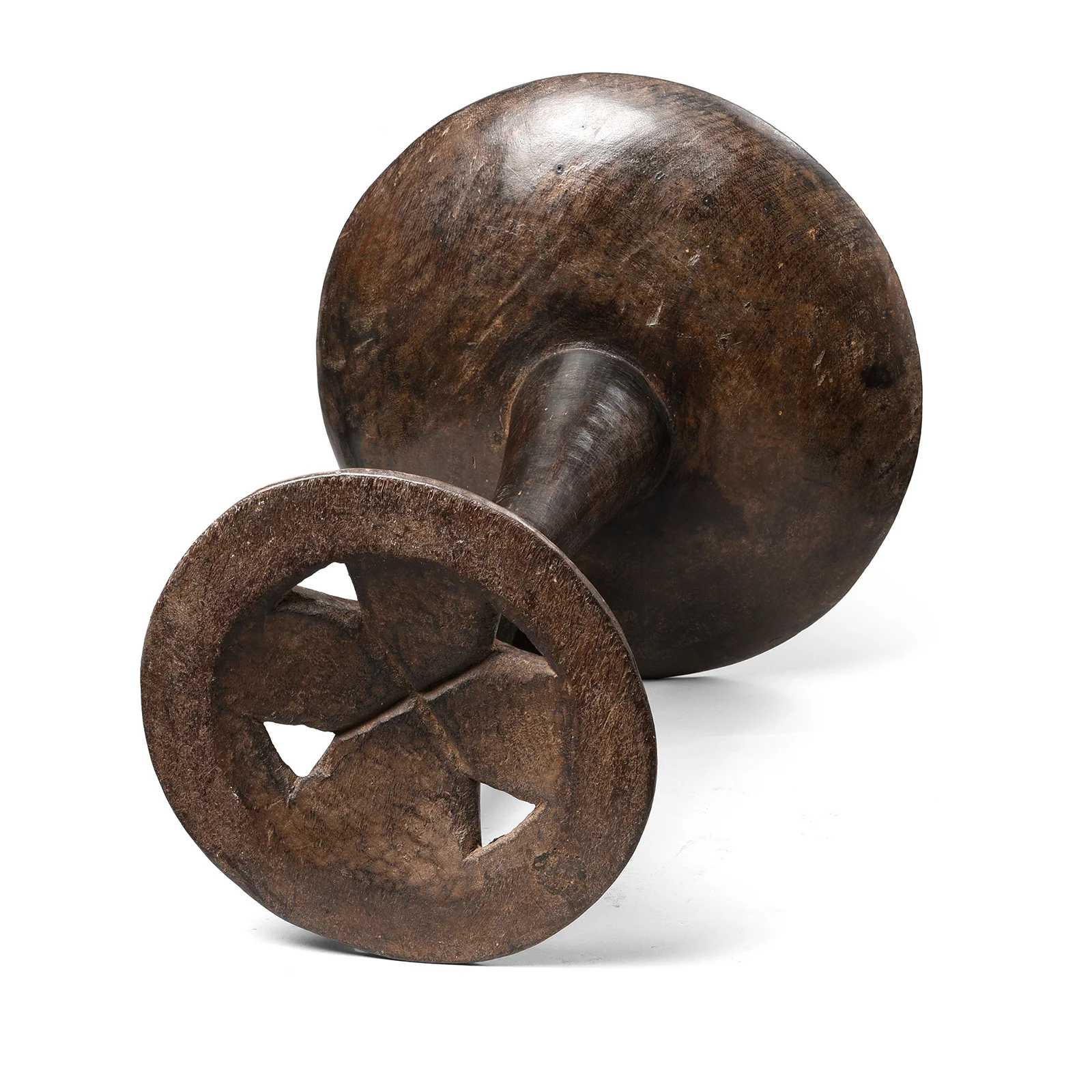Carved Tribal Food Bowl From Nagaland - Ca 1920 - Image 6