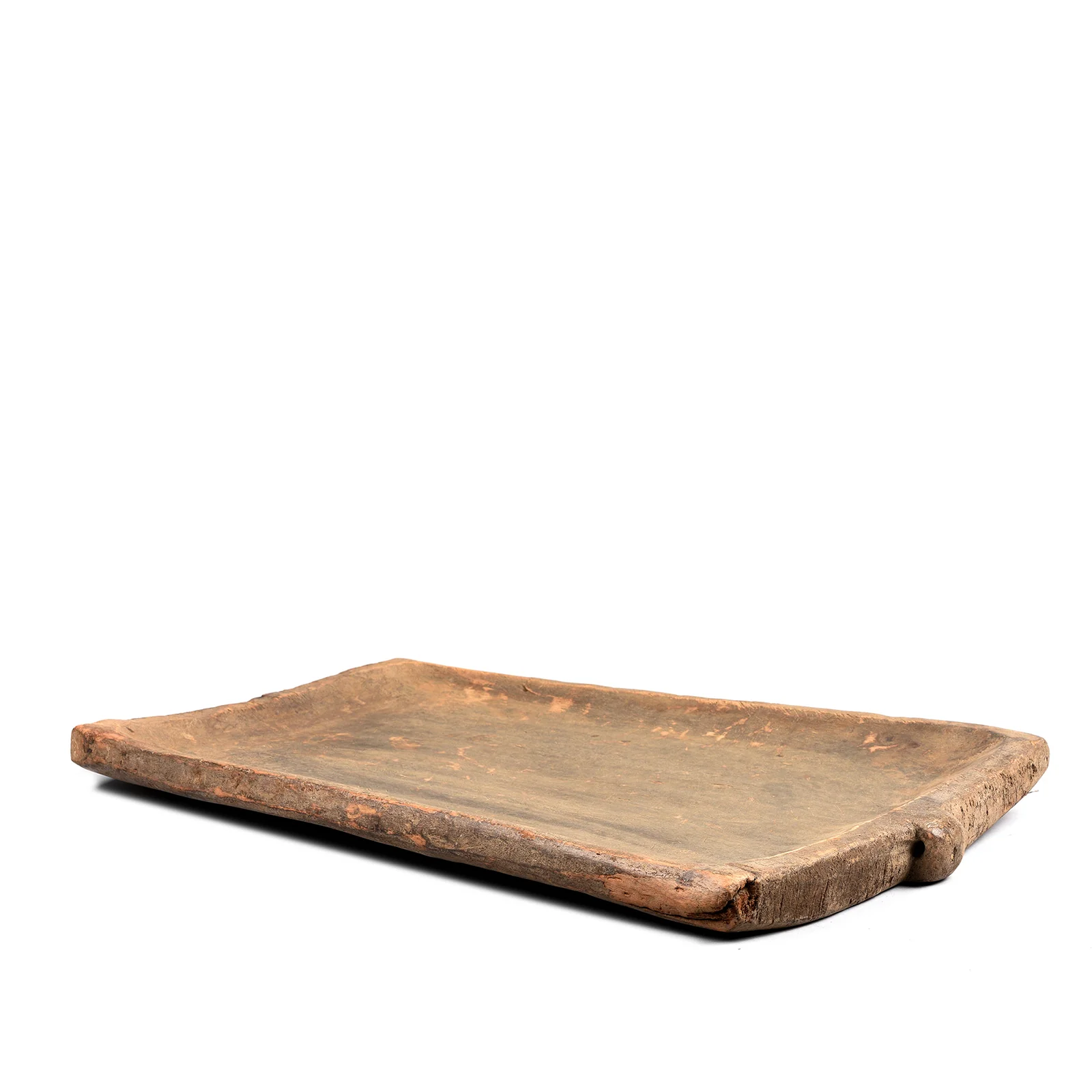 Carved Tribal Serving Plate From Nagaland - 19thC