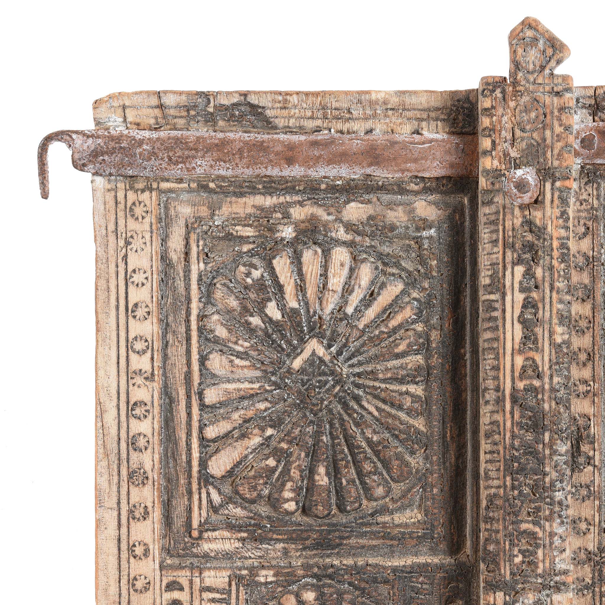 Old Carved Indian Window From Rajasthan - 19thC - Image 2