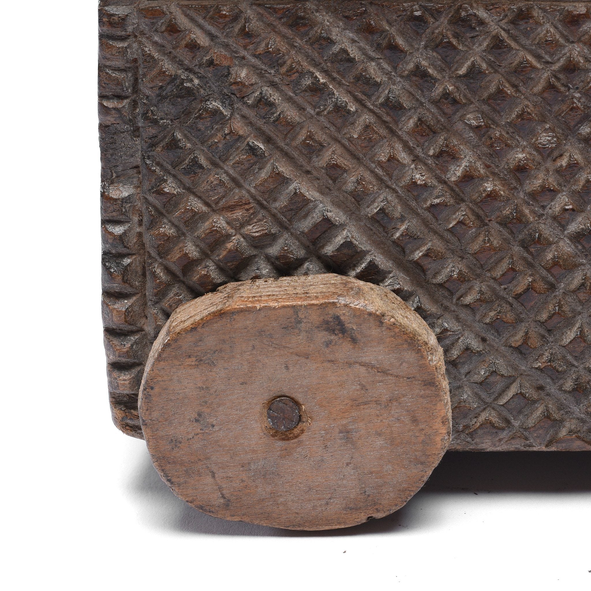 Carved Wood Masala Box From Andra Pradesh - Ca 100 Yrs - Image 7