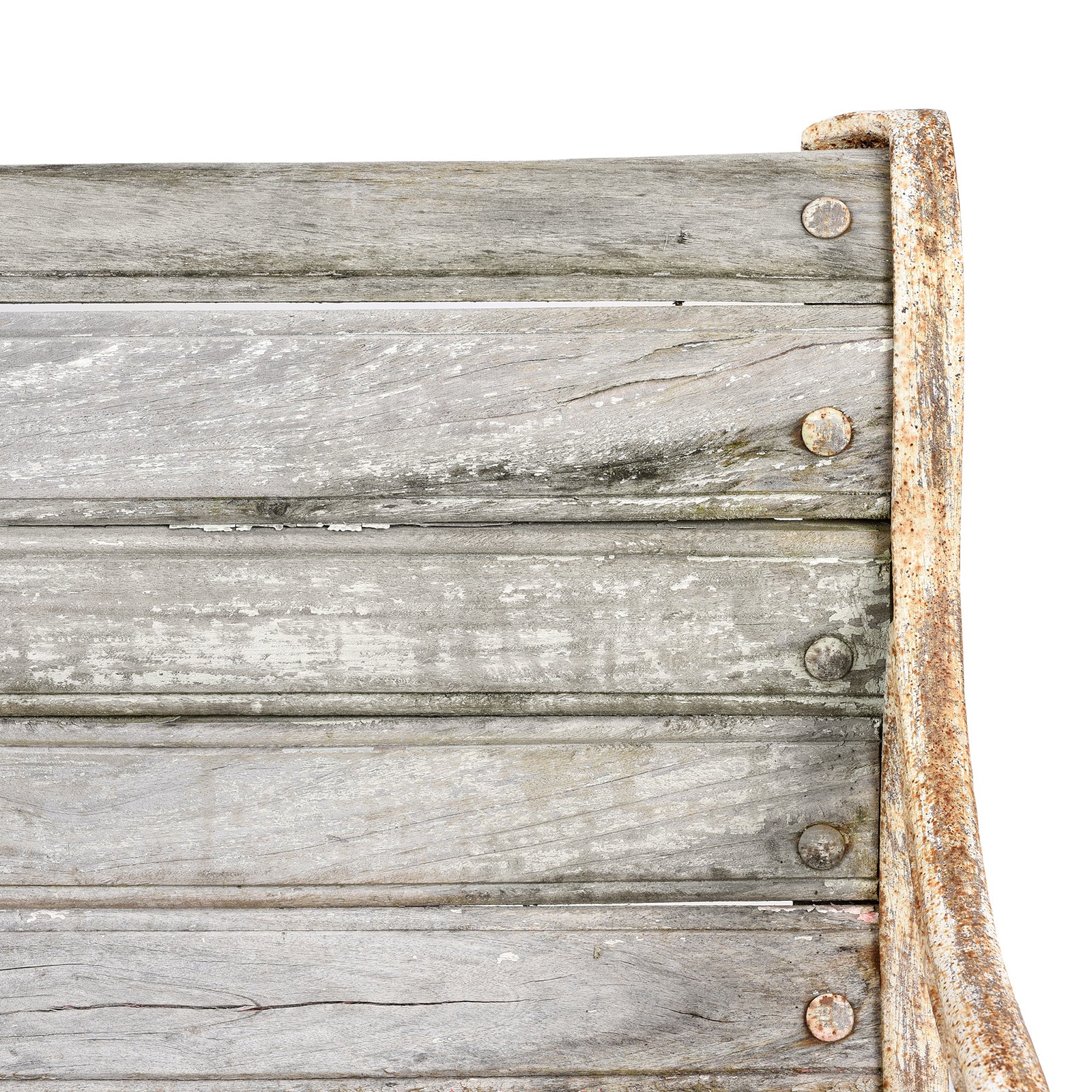 Cast Iron And Slatted Teak Bench - Ca 1900 - Image 8