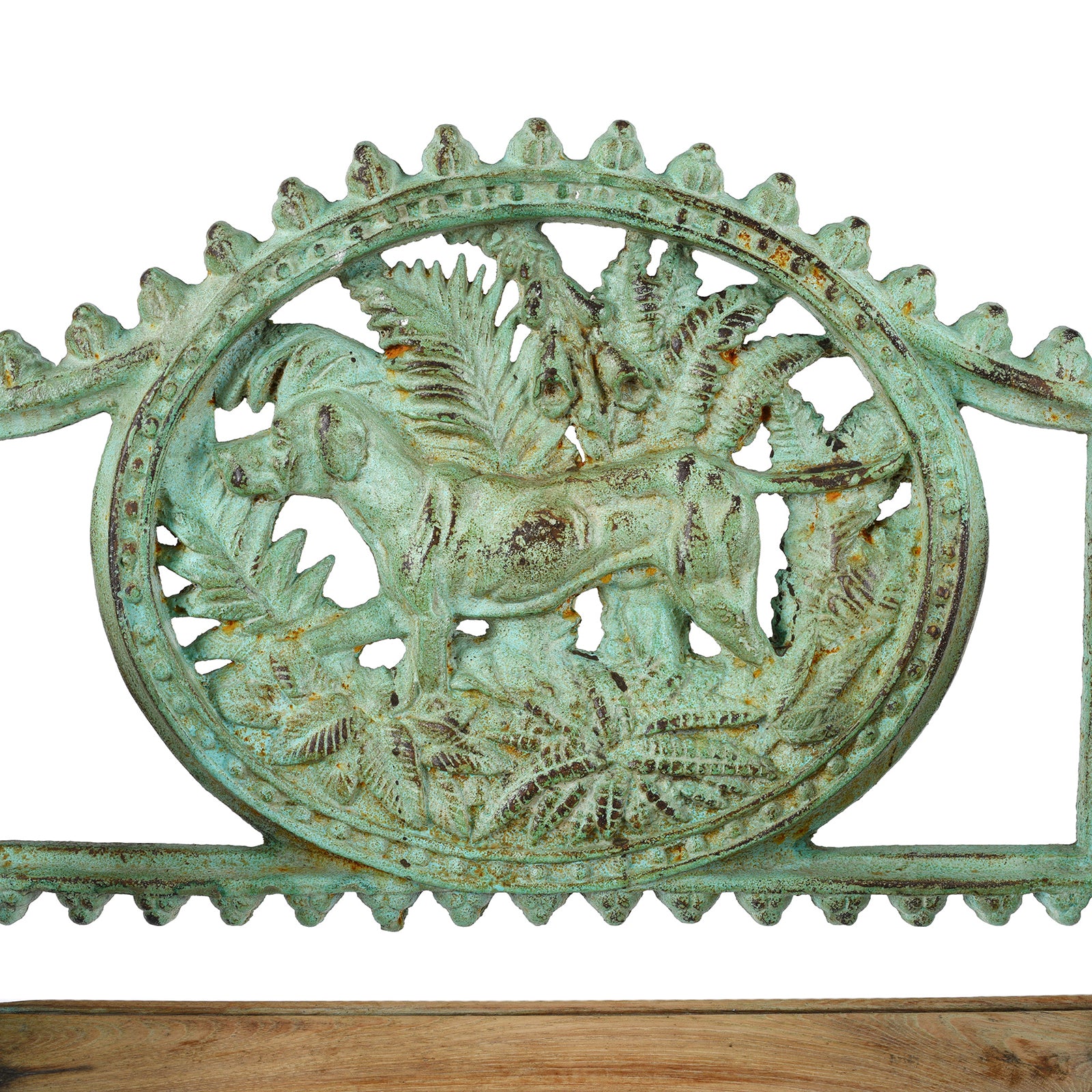 Verdigris Cast Iron Outdoor Dog Seat (Single) - Image 2