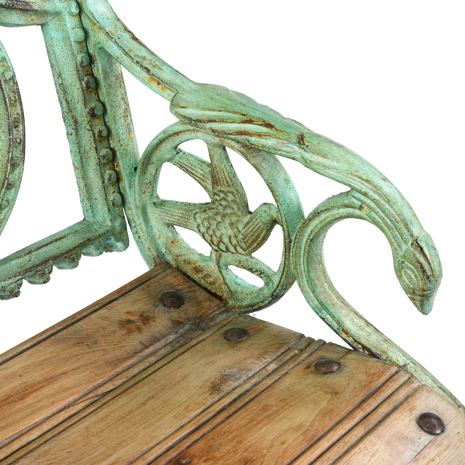 Verdigris Cast Iron Outdoor Dog Seat (Single) - Image 5