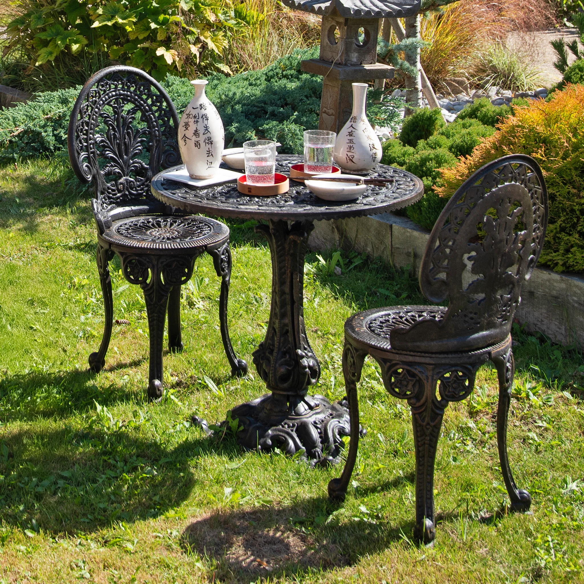 Cast Iron Victorian Style Bistro Chair - Image 2