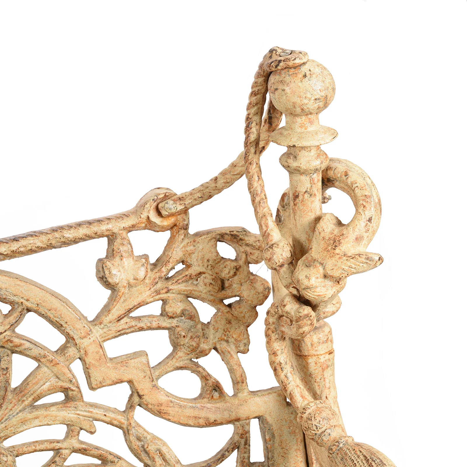 Regal Cast Iron Slatted Teak Bench - Image 3