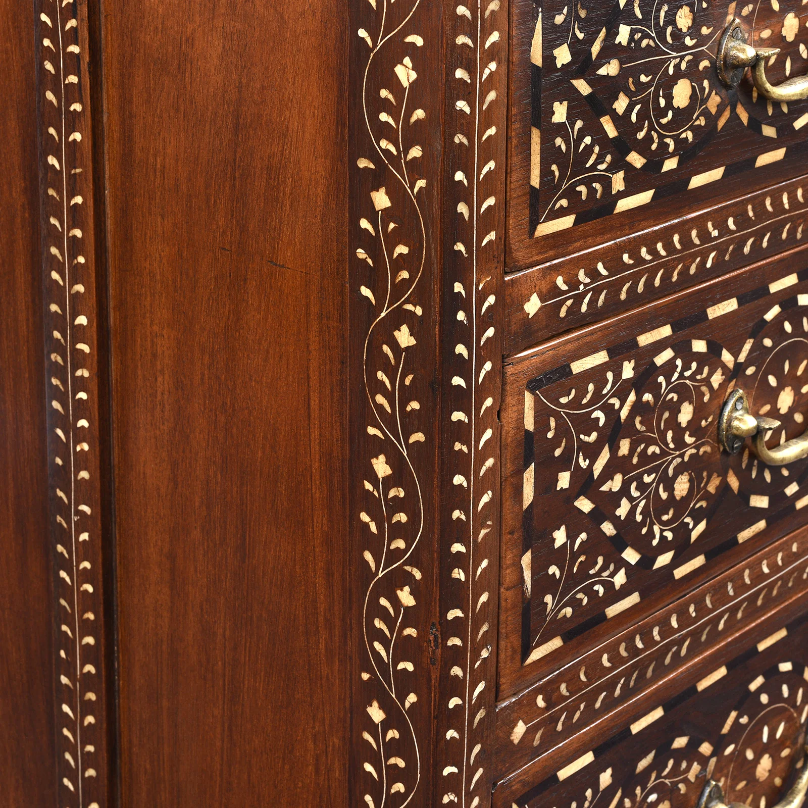 Bone Inlay Chest Of Drawers - Ca 1920 - Image 9